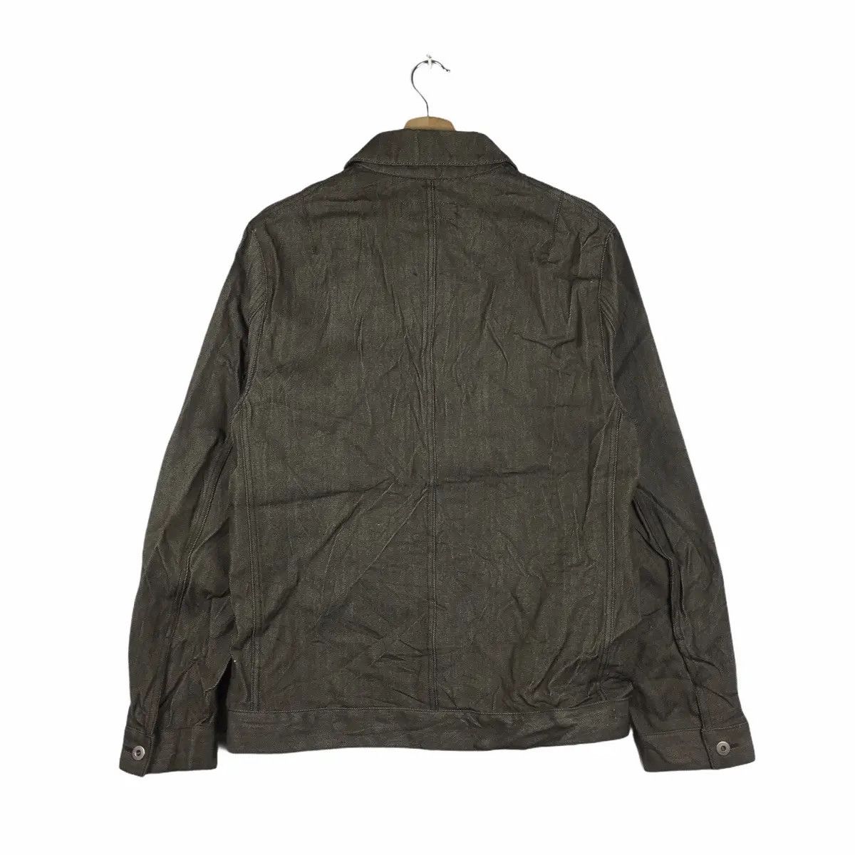 Japanese Brand × Vintage Vtg XESCAPE JAPAN DESIGNER Denim Jeans Jacket Parka Trench Size US L / EU 52-54 / 3 - 6 Thumbnail