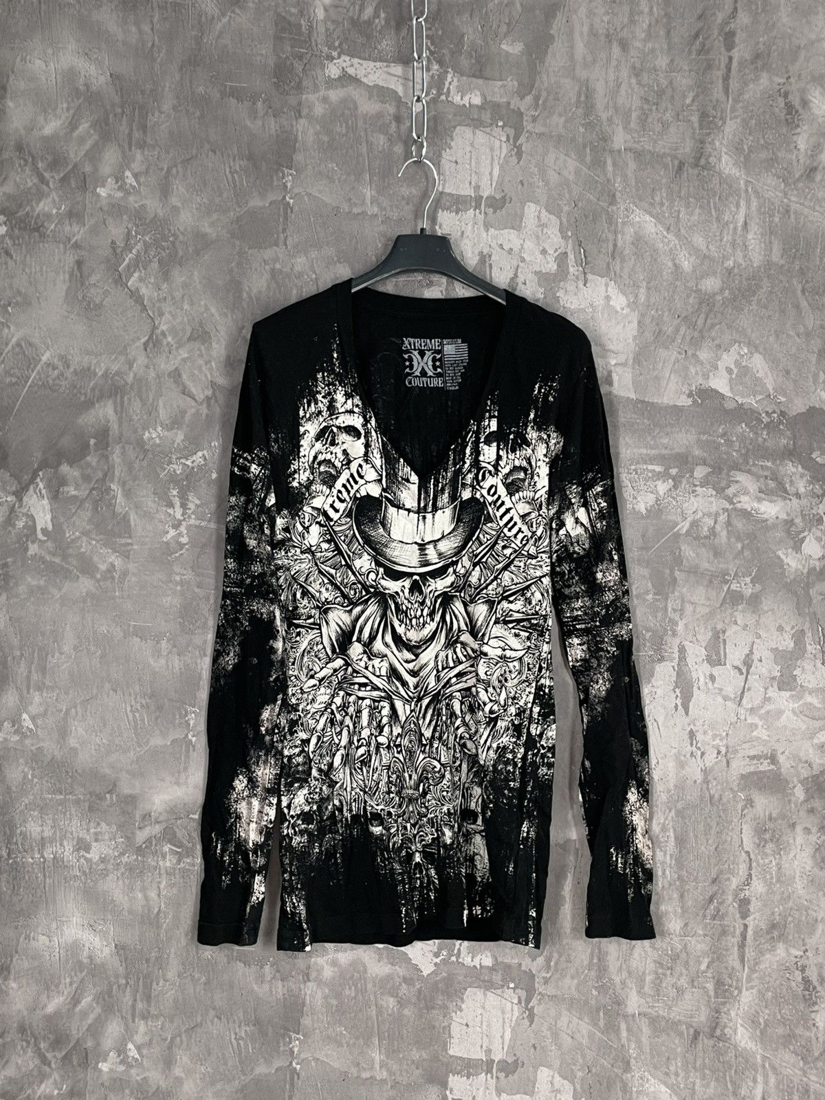 Vintage Vintage Affliction Style Skate Long Sleeve Y2K Hype Size M Size US M / EU 48-50 / 2 - 1 Thumbnail