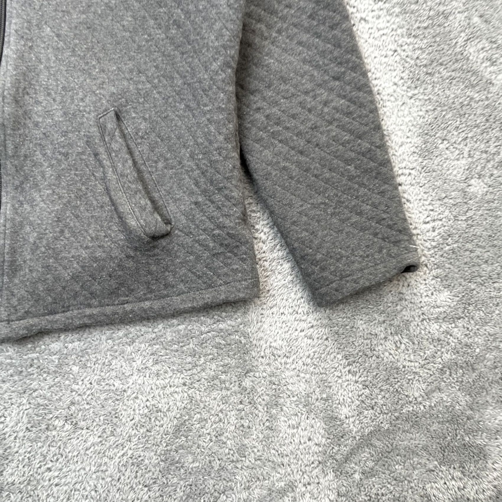 Talbots Talbots Jacket Womens Medium Petite Gray Quilted Coat Cotton Lined Full Zip Size M / US 6-8 / IT 42-44 - 5 Thumbnail