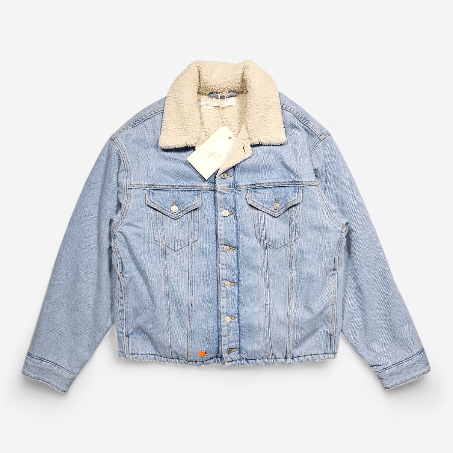 ERL × Levi's NWT Levi's x ERL Denim Sherpa Trucker Jacket Size L Size US L / EU 52-54 / 3 - 2 Thumbnail