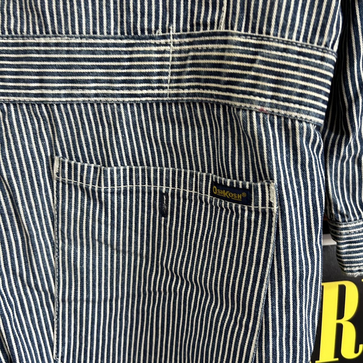 Vintage Vintage Oshkosh Hickory Stripe Distressed Workwear Jumpsuit Size US 34 / EU 50 - 15 Thumbnail