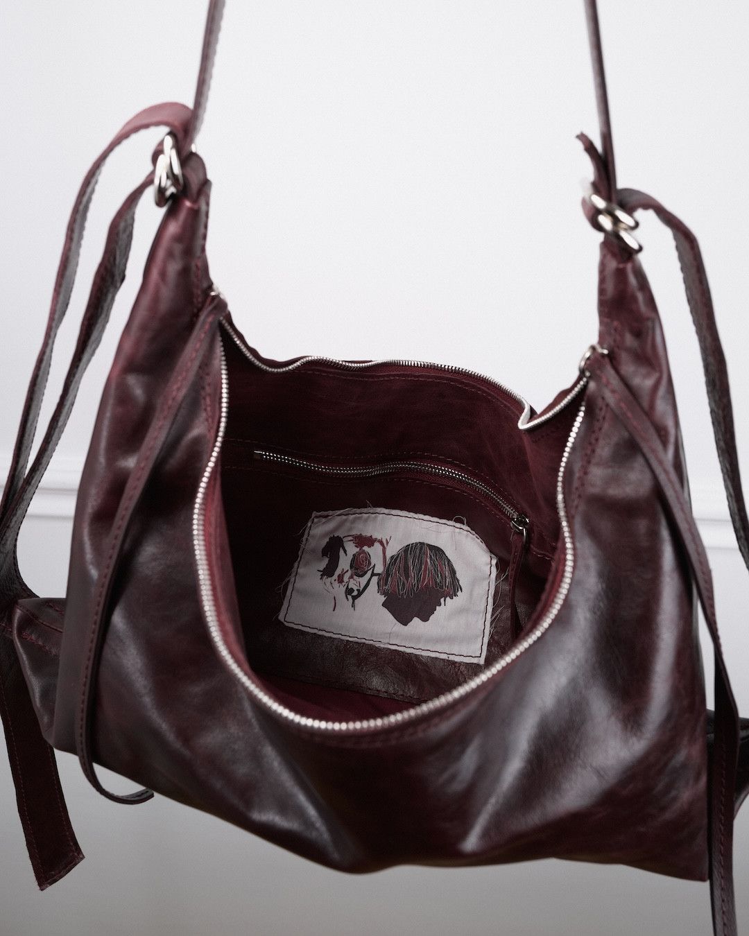 Other NKTRMNV BURGUNDY ARIA MINI CALF SKIN BAG Size ONE SIZE - 6 Thumbnail