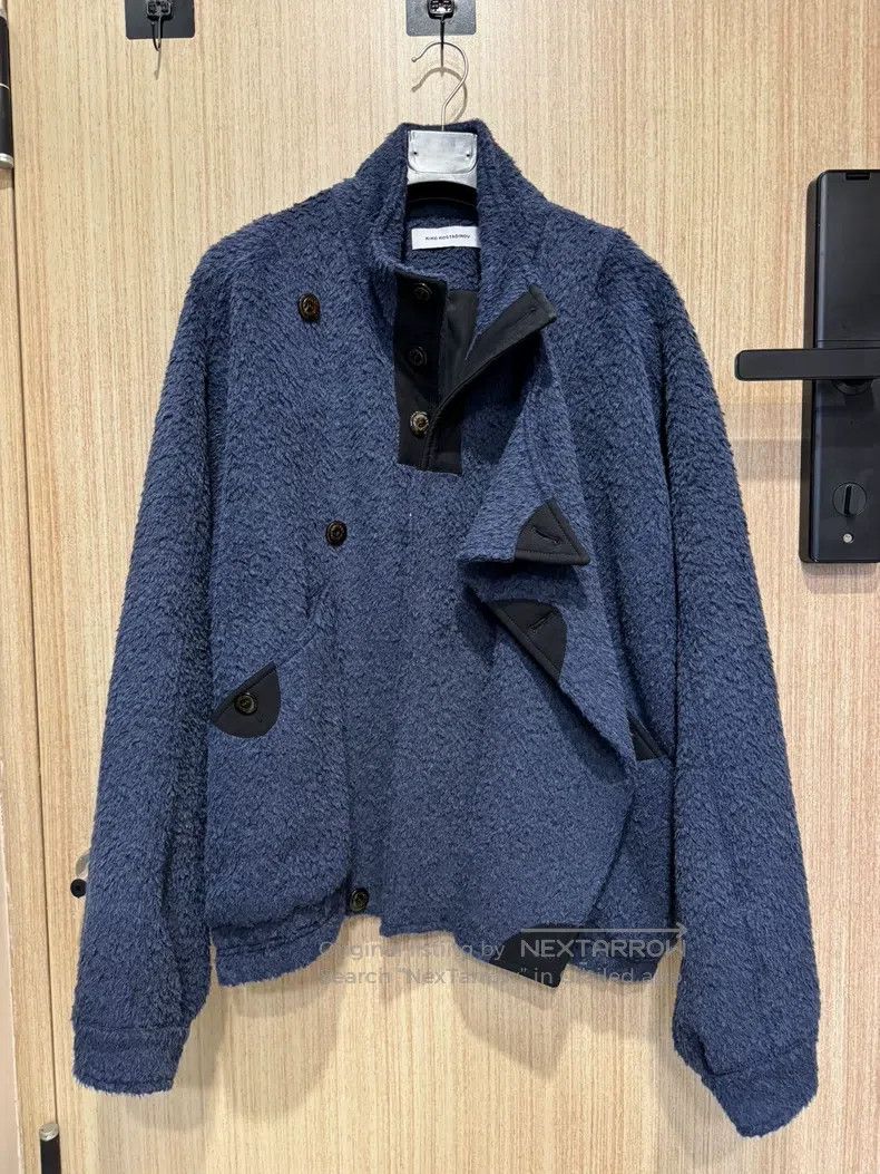 Kiko Kostadinov Kiko Kostadinov dark blue navy blue fleece jacket Size US M / EU 48-50 / 2 - 1 Thumbnail