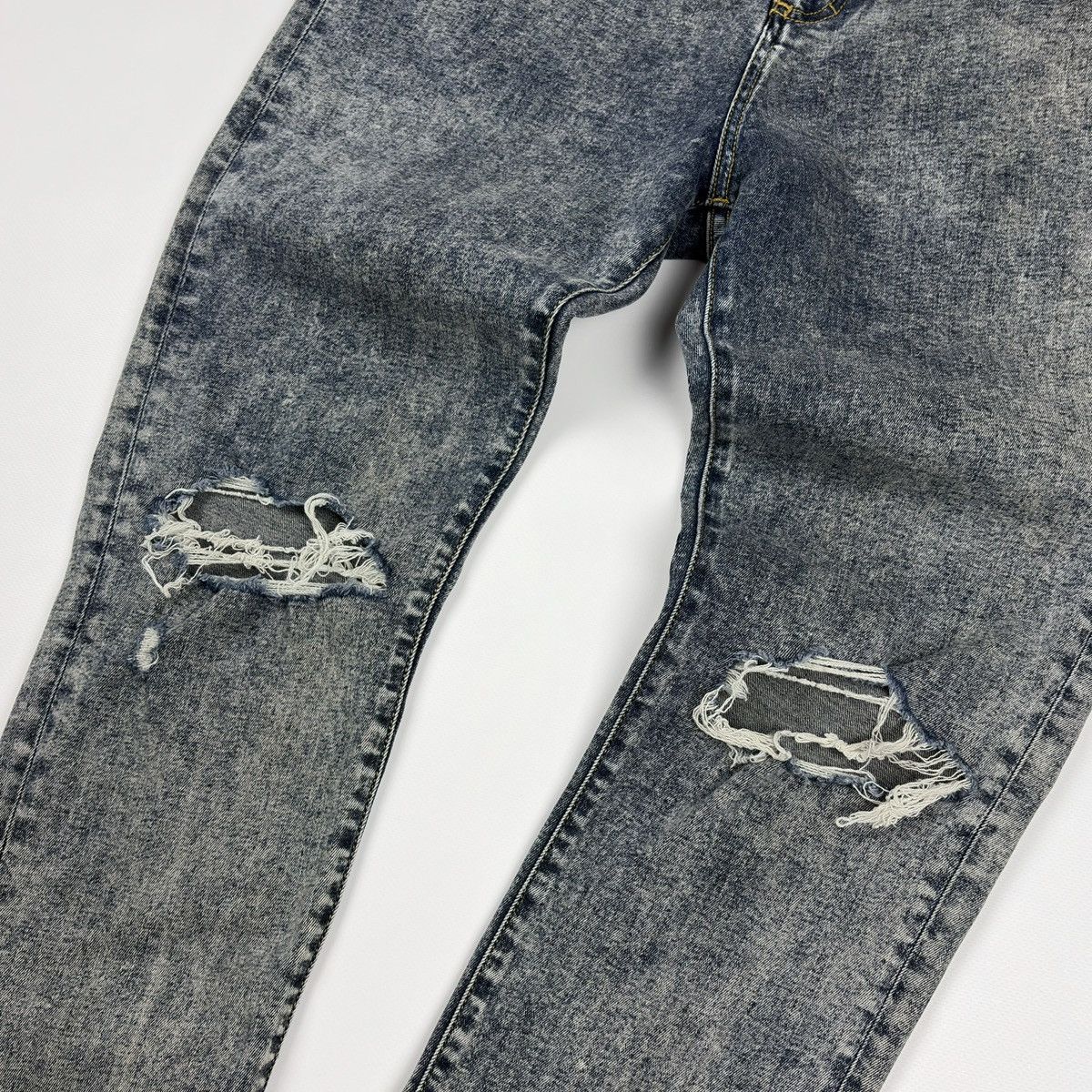 Represent Clo. Represent Destroyer Denim Jeans Blue Cream Slim Jeans Size US 32 / EU 48 - 8 Thumbnail