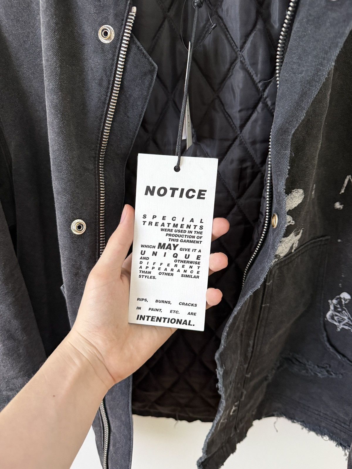 Enfants Riches Deprimes Distressed Leather Collar Graphic Work Jacket Size US M / EU 48-50 / 2 - 15 Thumbnail