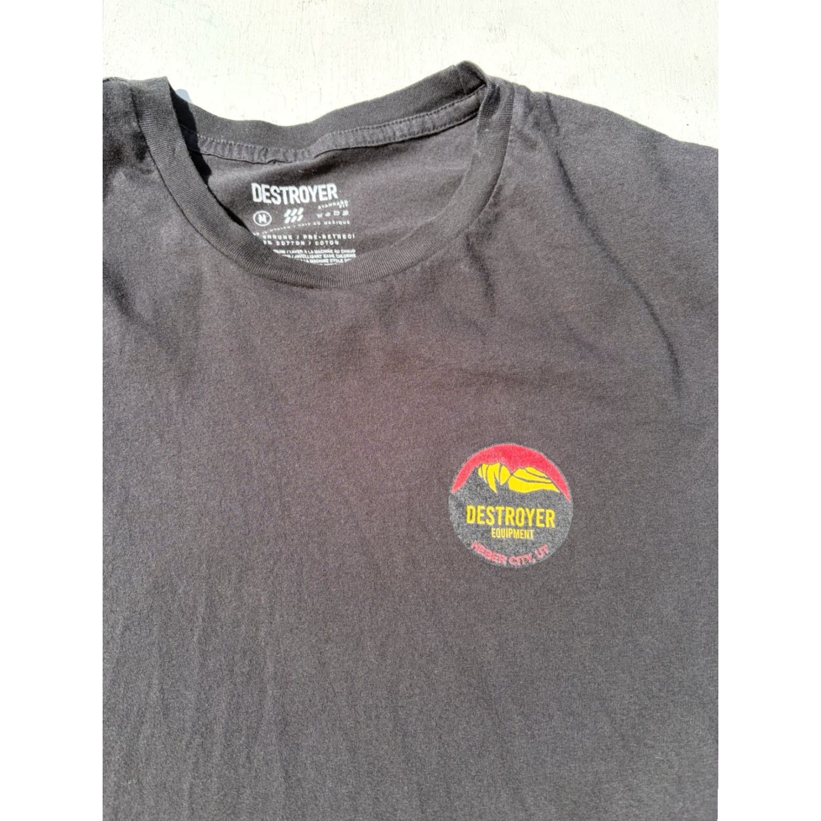 Equipment Destroyer Equipment T-Shirt Black Spell-Out M Shirts Mens 90s City Outdoor Rock Logo Size US M / EU 48-50 / 2 - 3 Thumbnail
