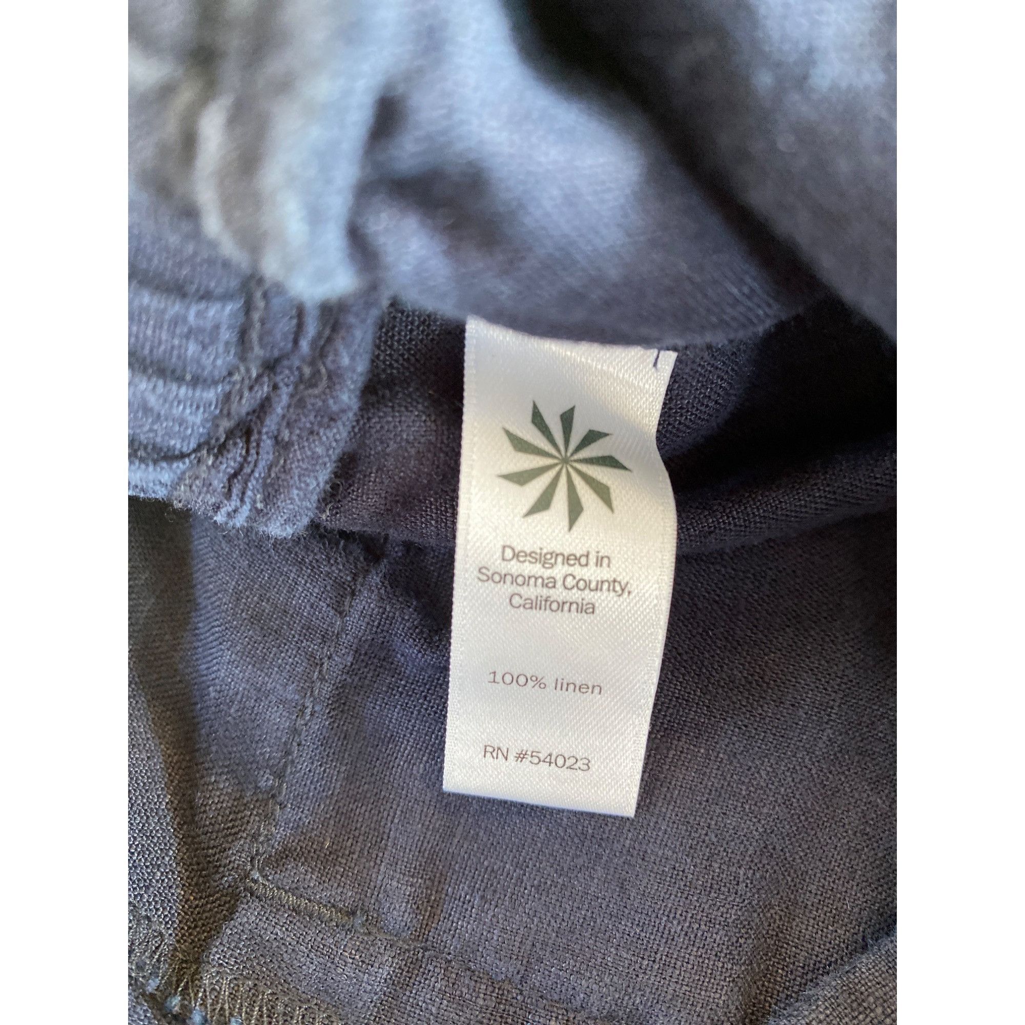 Athleta Athleta Linen Ankle Pant’s 10 Navy Blue Lightweight Pockets Size 32" / US 10 / IT 46 - 6 Thumbnail