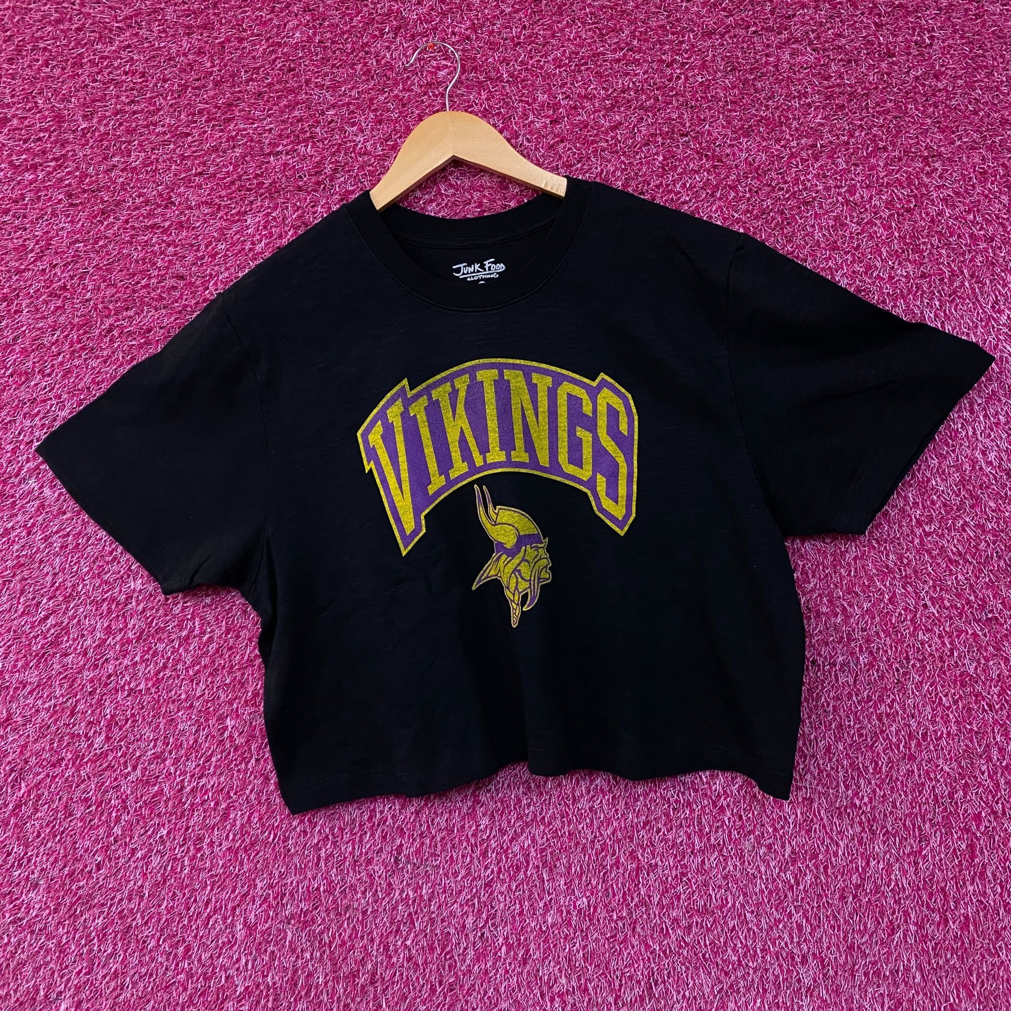Junk Food Junk Food Clothing Minnesota Vikings Women's Mock Neck Crop Size XXL / US 16-18 / IT 52-54 - 3 Thumbnail