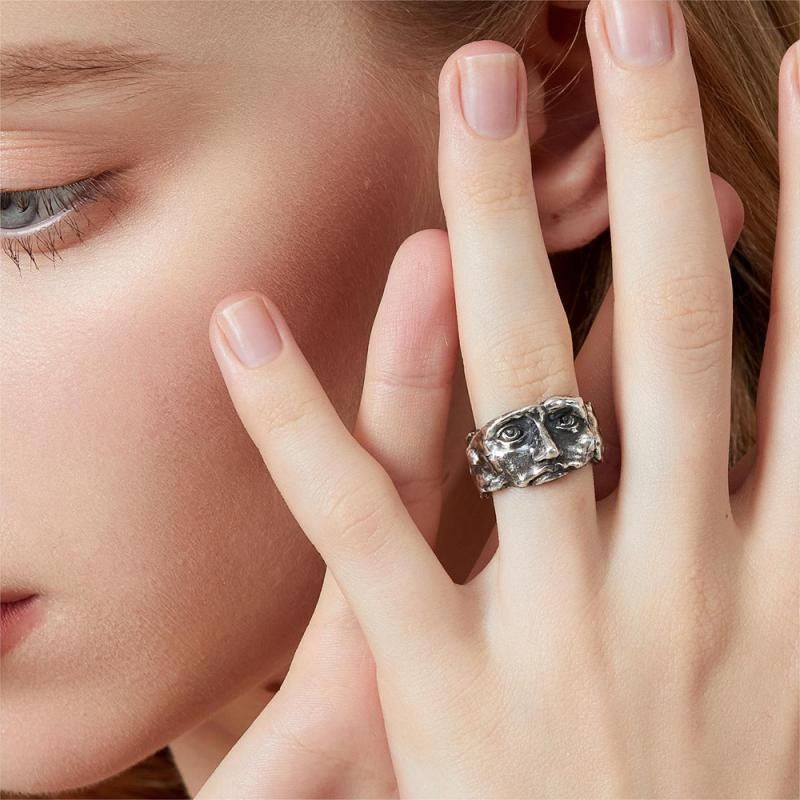 Jewelry Rare Jewelry Rings Open Size Chrome Ring (Size 7-13) Size ONE SIZE - 3 Thumbnail