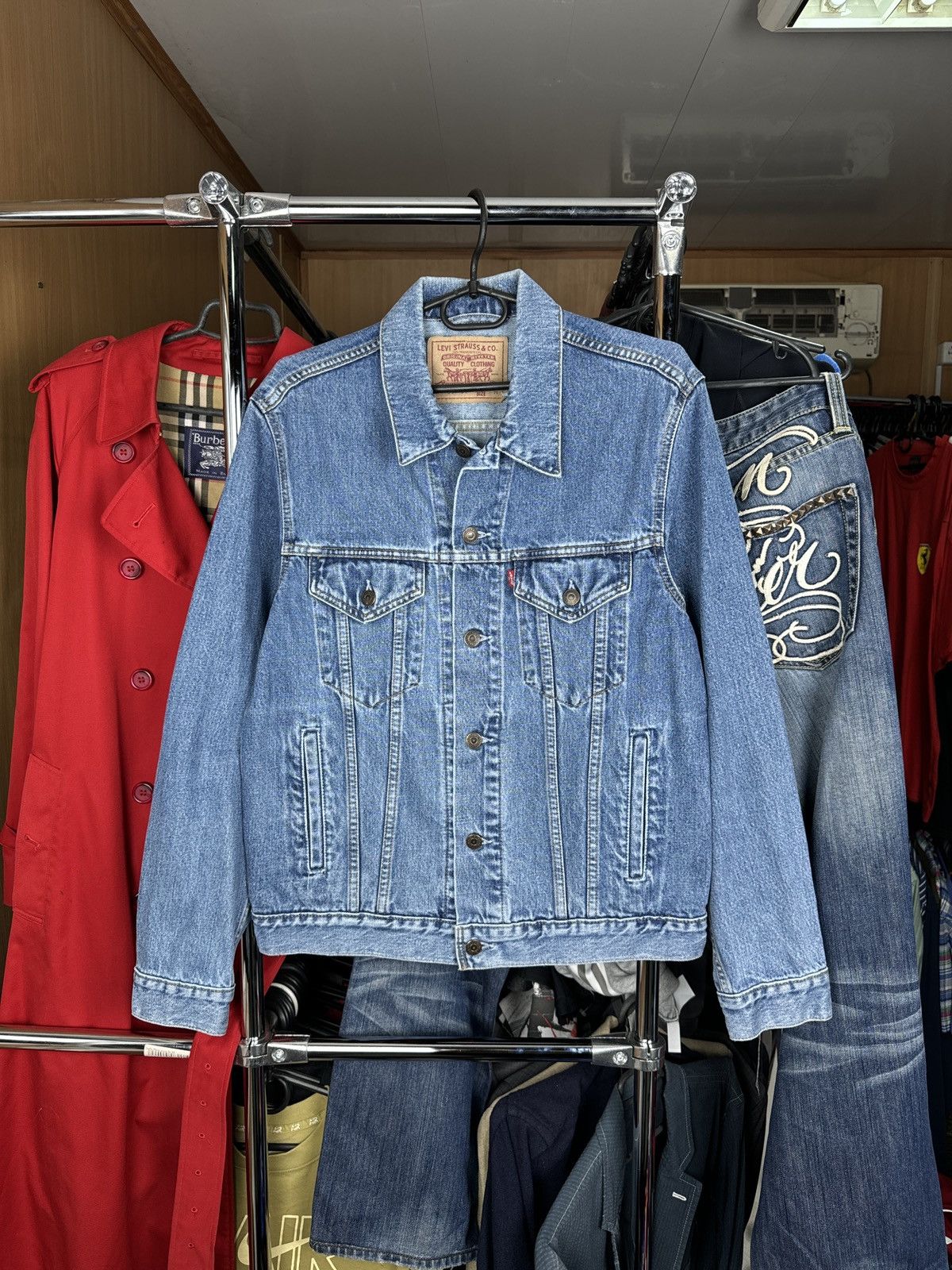 Levi's × Levi's Vintage Clothing × Vintage Mens Vintage Levis Denim jacket trucker y2k streetwear rare Size US M / EU 48-50 / 2 - 1 Thumbnail