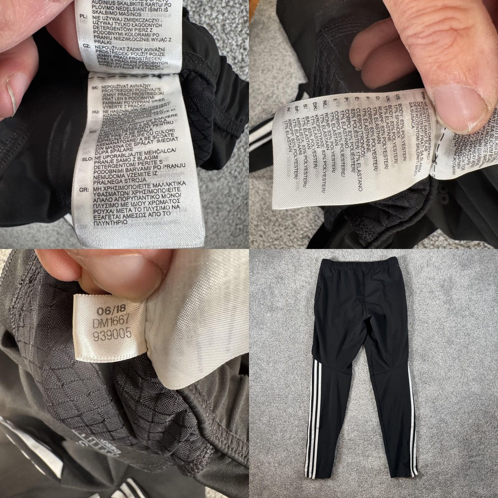 Adidas Adidas Energy Running Pants Black Small Climalite 3-Stripes Zip Pocket Gym Athleisure Womens Size 28" / US 6 / IT 42 - 10 Thumbnail