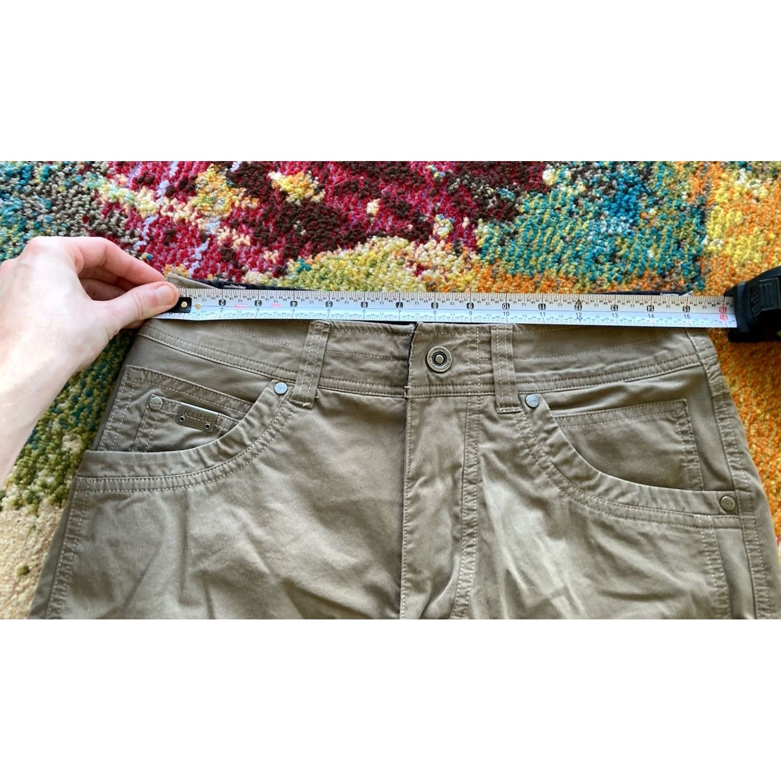 Vintage Kuhl Radikl Pants Mens 30x30 Light Brown Hiking Outdoor Gorp Chino Straight 30in Inseam Logo Pocket Comfort Stretch Cotton Nylon Spandex Size US 30 / EU 46 - 6 Thumbnail