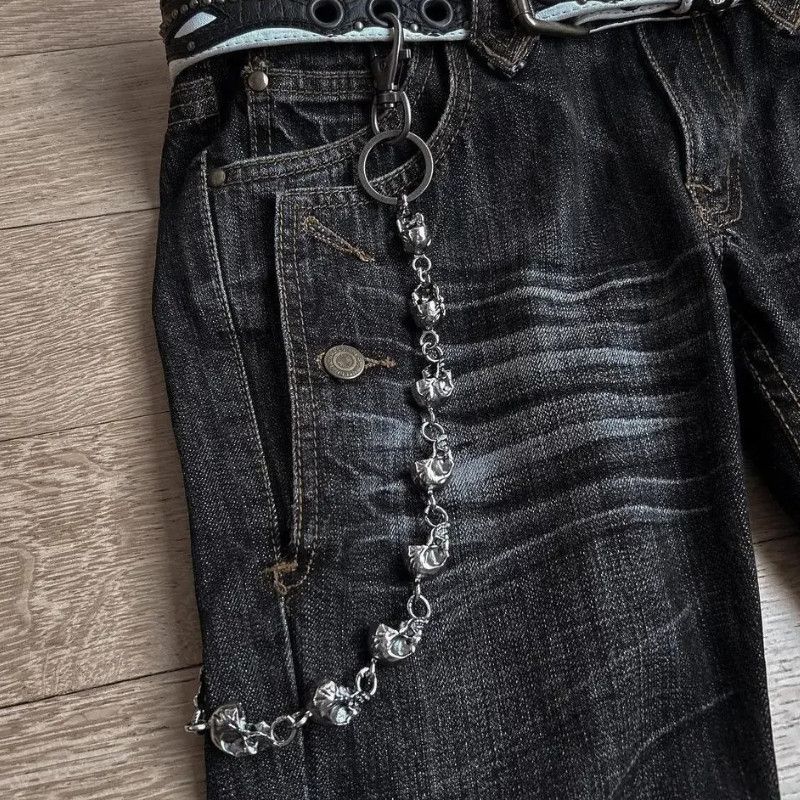 Japanese Brand Flared Punk Jeans Size US 34 / EU 50 - 3 Thumbnail