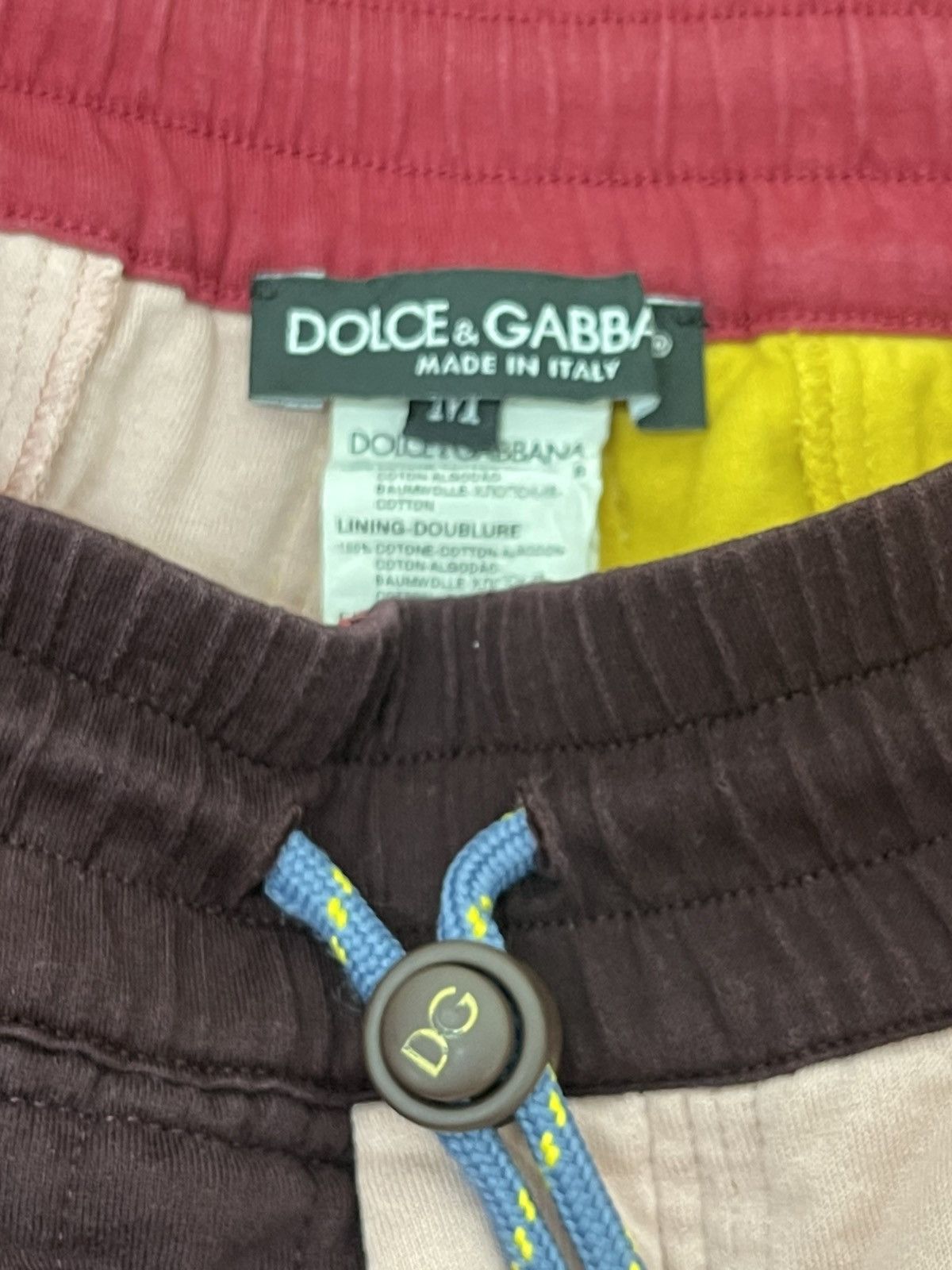 Dolce & Gabbana D&G Dolce & Gabbana Multicolour Quilted Sweatpant 2🟦7 Size US 33 - 12 Thumbnail