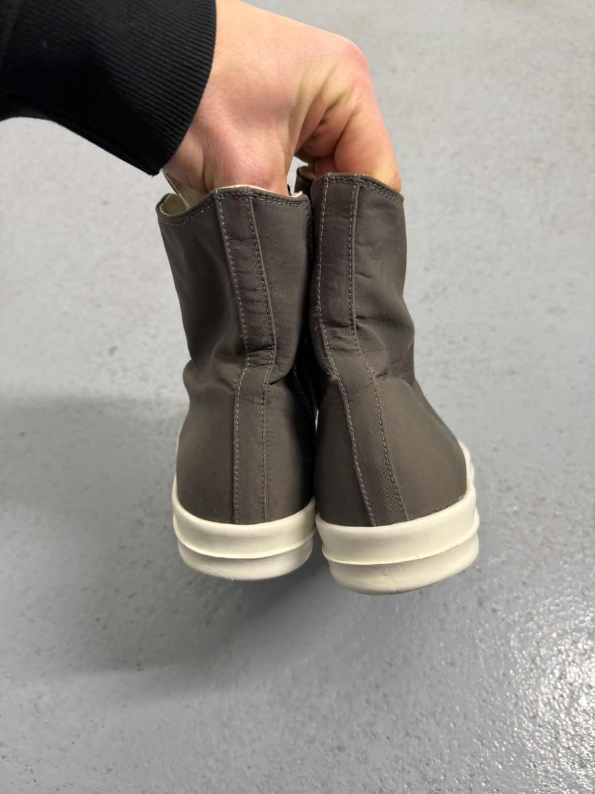 Rick Owens Drkshdw Rick Owens Drkshdw Vegan Ramones High Sneakers Size US 7 / EU 40 - 8 Thumbnail