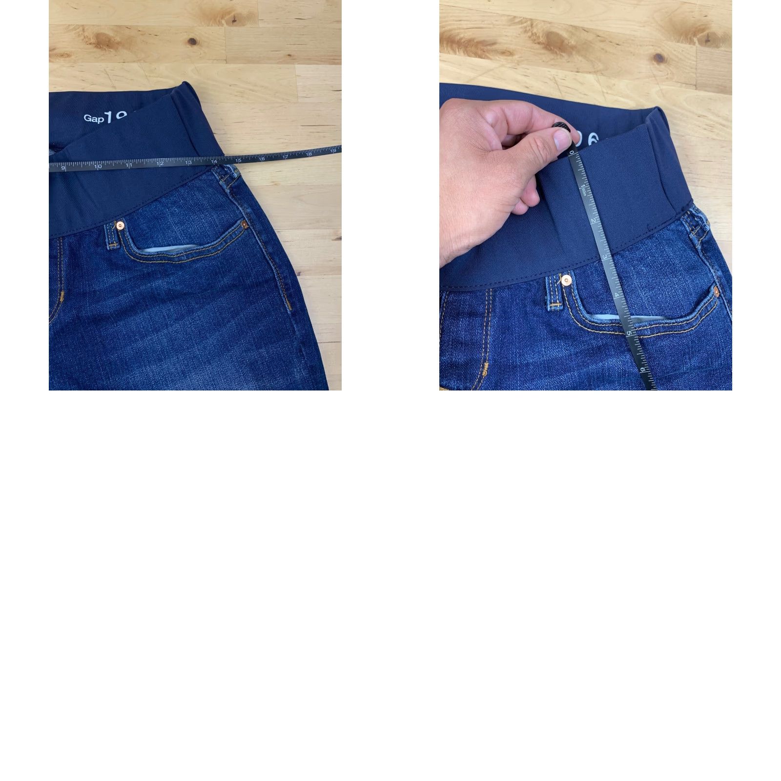 Gap Gap 1969 Maternity Jeans Skinny Denim Blue 27/4R Elastic Waist Always Skinny Women Size 27" / US 4 / IT 40 - 8 Thumbnail