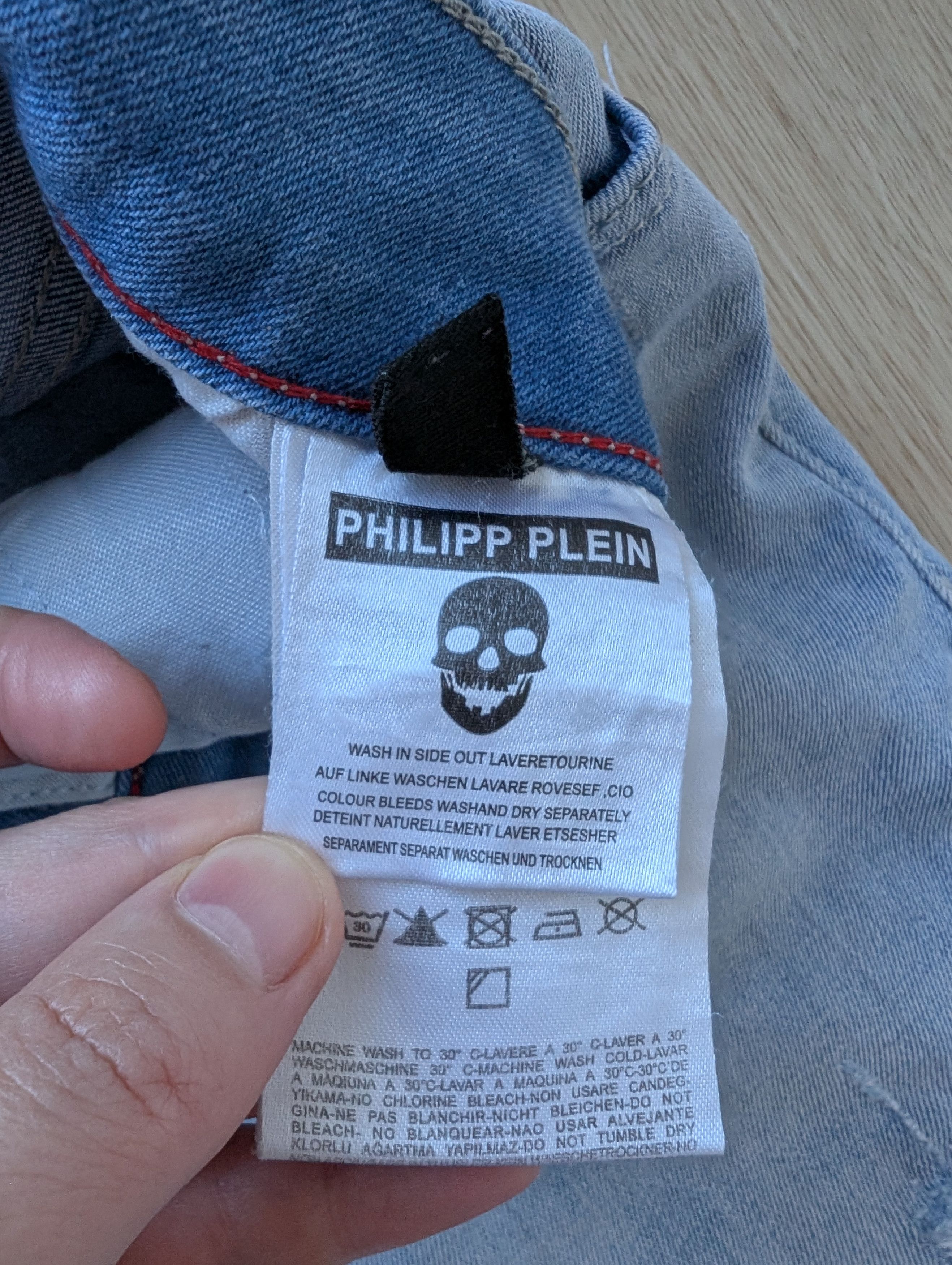 Philipp Plein Philipp Plein Illegal Fight Club Straight Distressed Jeans Size US 38 / EU 54 - 8 Thumbnail