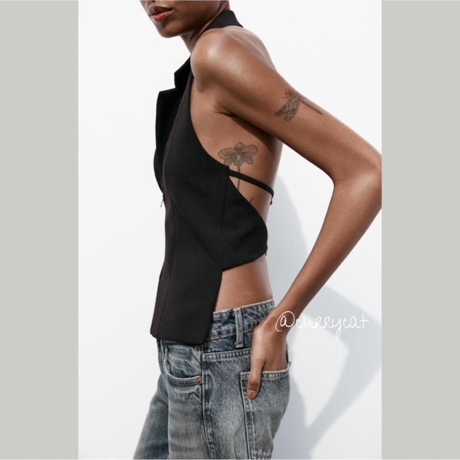 Zara Zara Open Back Halter Top Size S / US 4 / IT 40 - 2 Thumbnail