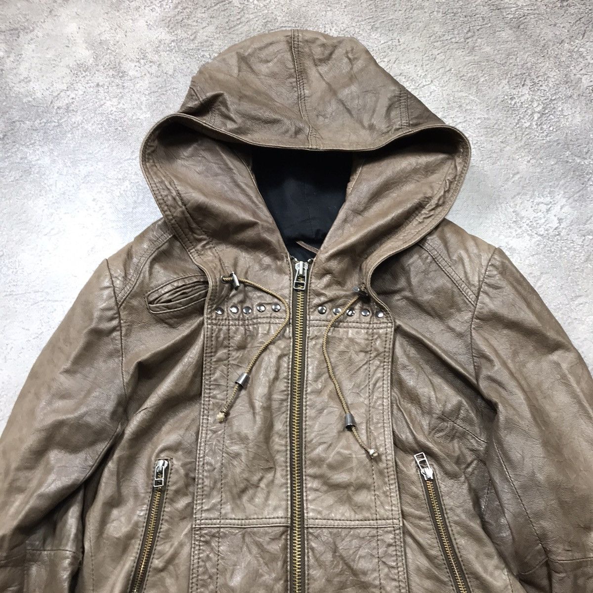 Vintage Vintage Y2K Quilted Bomber Jacket Streetwear Khaki Boxy M Size M / US 6-8 / IT 42-44 - 2 Thumbnail