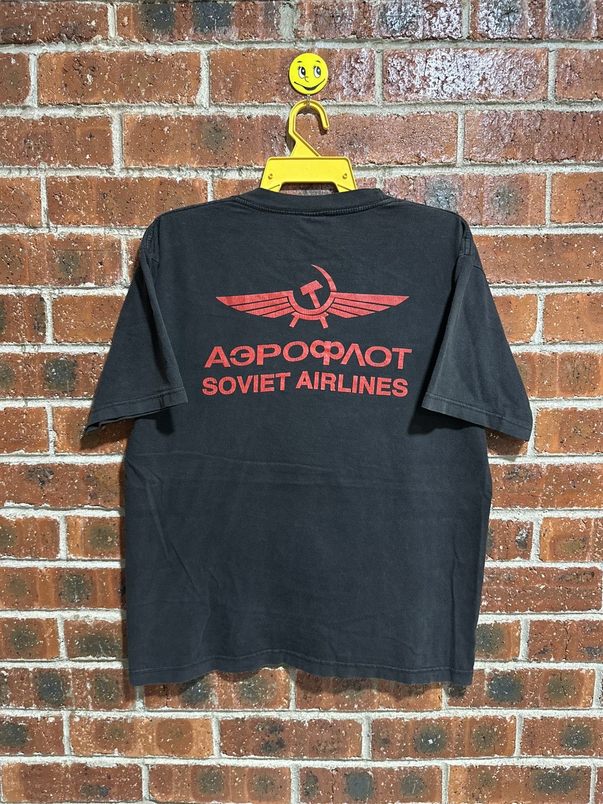 Sears Vintage Soviet Airlines Faded Tee Size US XL / EU 56 / 4 - 1 Thumbnail