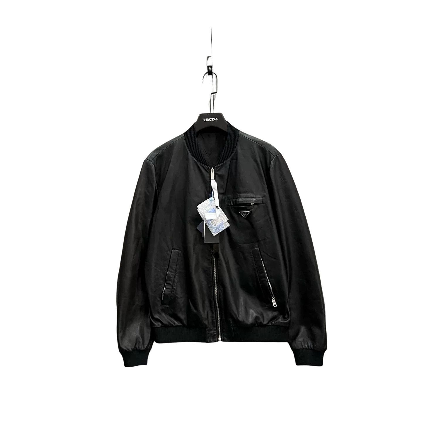 Prada Prada Reversible Nappa Leather Bomber Jacket 52 Size US L / EU 52-54 / 3 - 1 Thumbnail