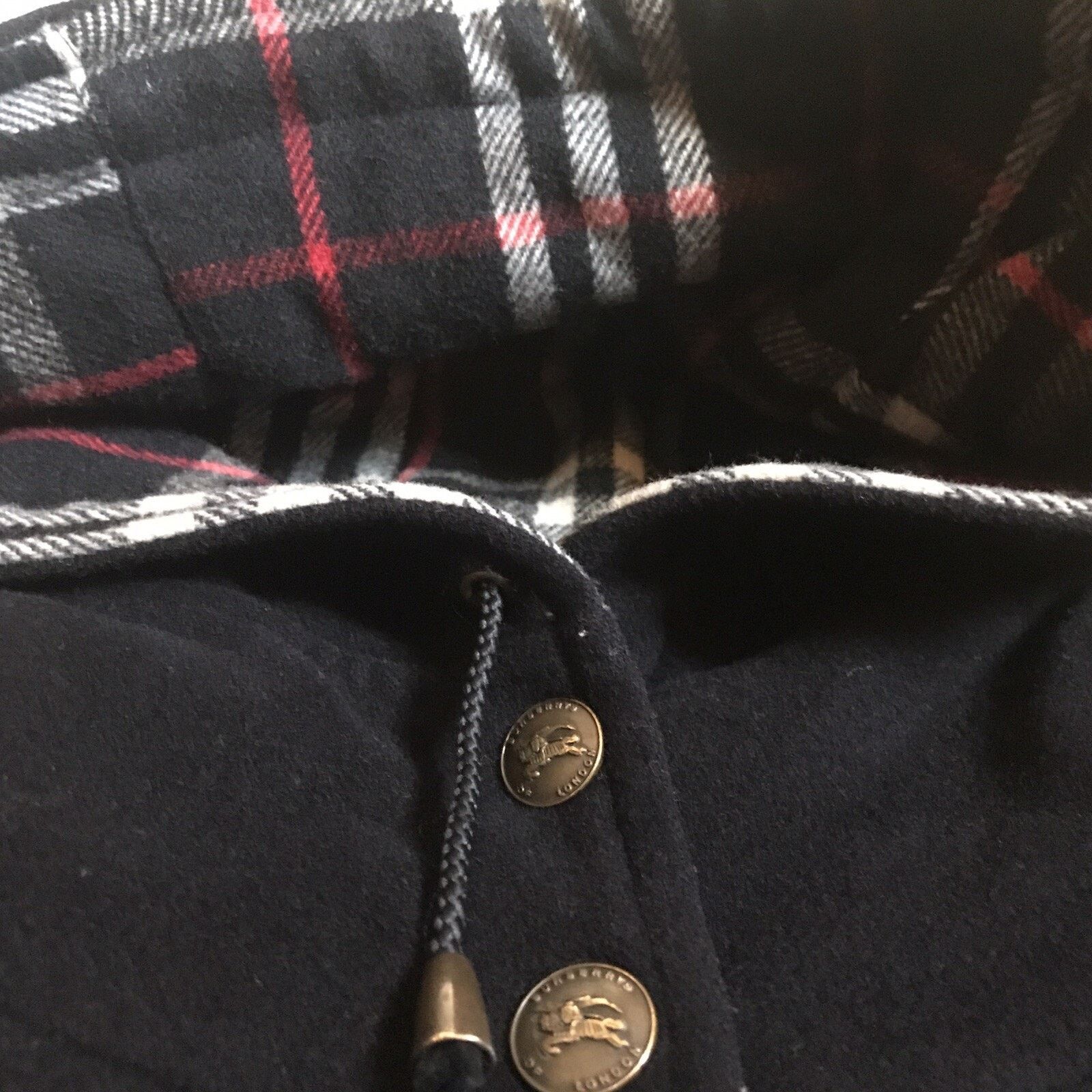 Burberry Vintage burberry coat hooded wool nova check blue navy women Size M / US 6-8 / IT 42-44 - 8 Thumbnail