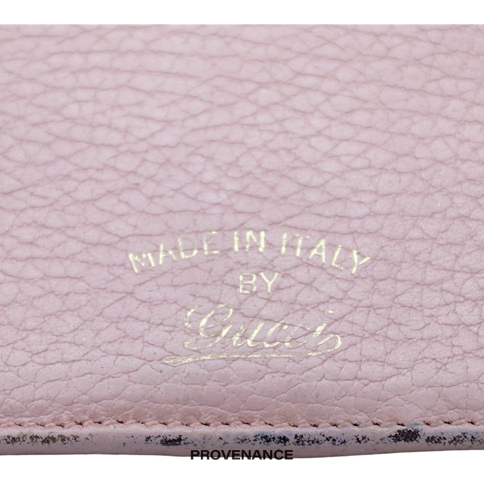 Gucci 🔴 Gucci "Made in Italy" Long Wallet - Powder Pink Leather Size ONE SIZE - 9 Thumbnail