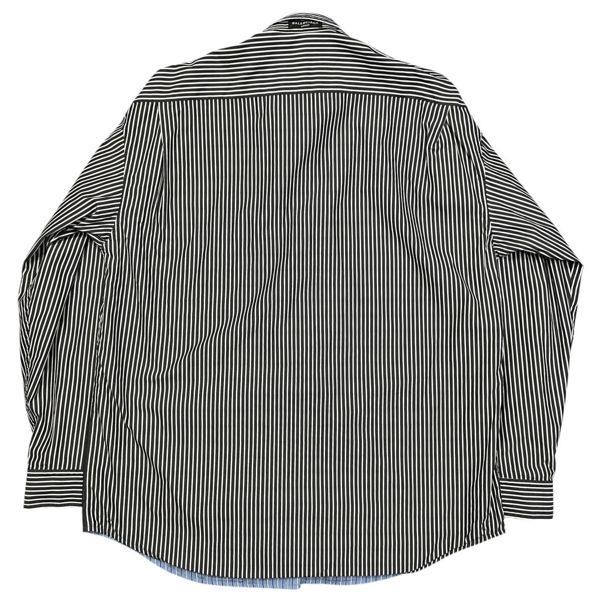 Balenciaga BALENCIAGA 21 Fall Demna Striped Reversible Oversized Shirts Size US L / EU 52-54 / 3 - 11 Thumbnail