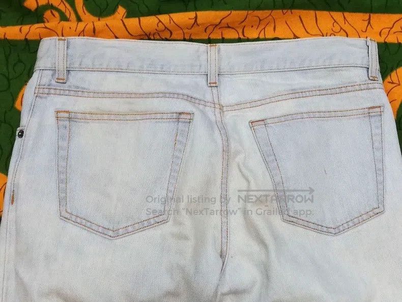 Helmut Lang HELMUT LANG 00s My Era Light Blue Washed Denim Jeans Size US 32 / EU 48 - 4 Thumbnail