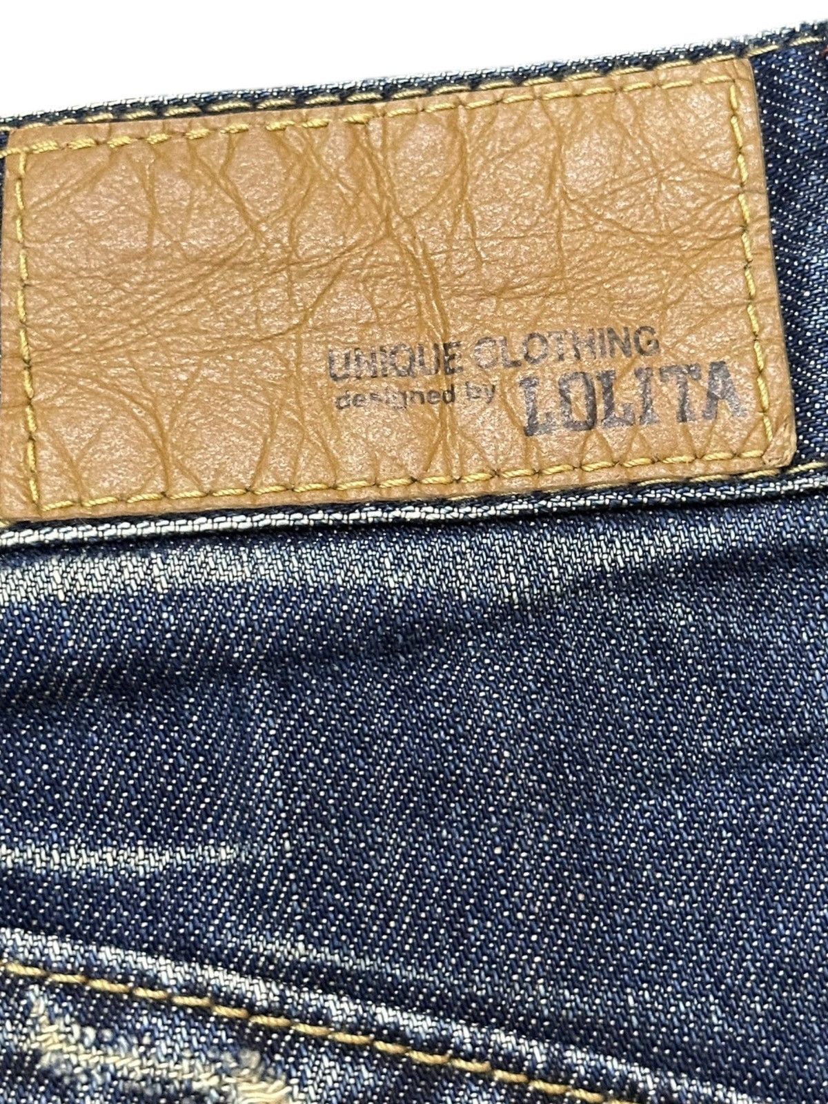 Japanese Brand Vintage Lolita Flare Bootcut Clawmark Whiskers Denim Size US 29 - 9 Thumbnail