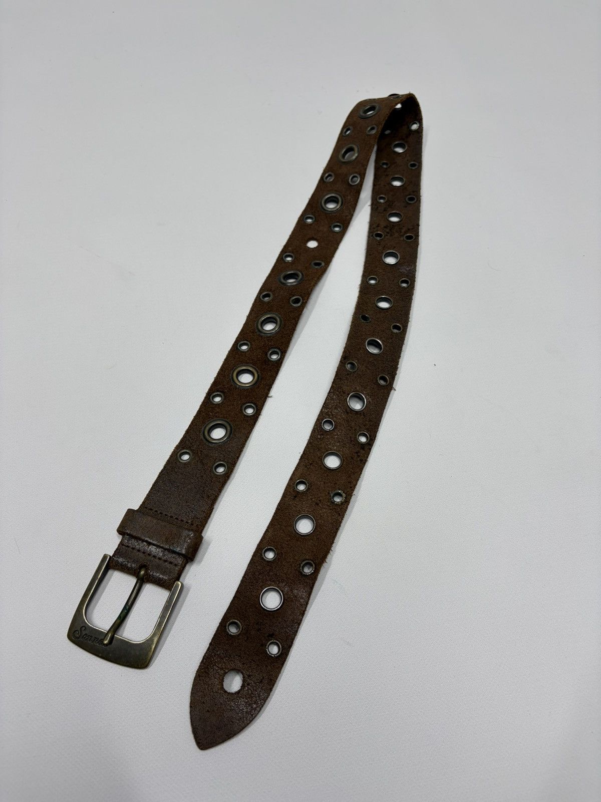 Hysteric Glamour Vintage Y2K Rhinestones Like Number Nine Punk Leather Belt Size 34 - 22 Thumbnail