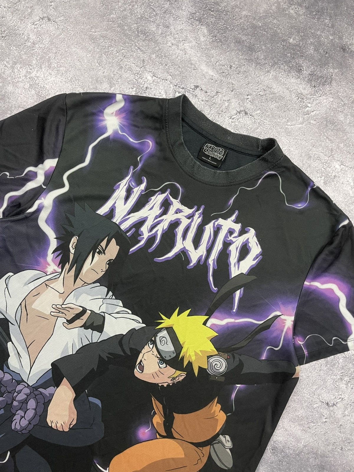 Anime Vintage 2002 Naruto Shippuden Sasuke Shonen Jump T-Shirt Size US L / EU 52-54 / 3 - 8 Thumbnail