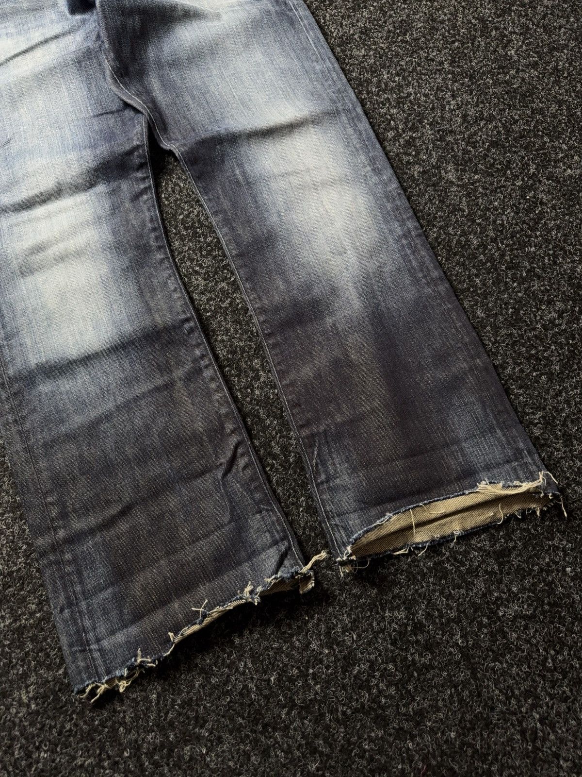 G-Star 00s G-Star RAW 3301 Distressed Hem LGB Opium Punk Jeans Y2K Size US 32 / EU 48 - 5 Thumbnail