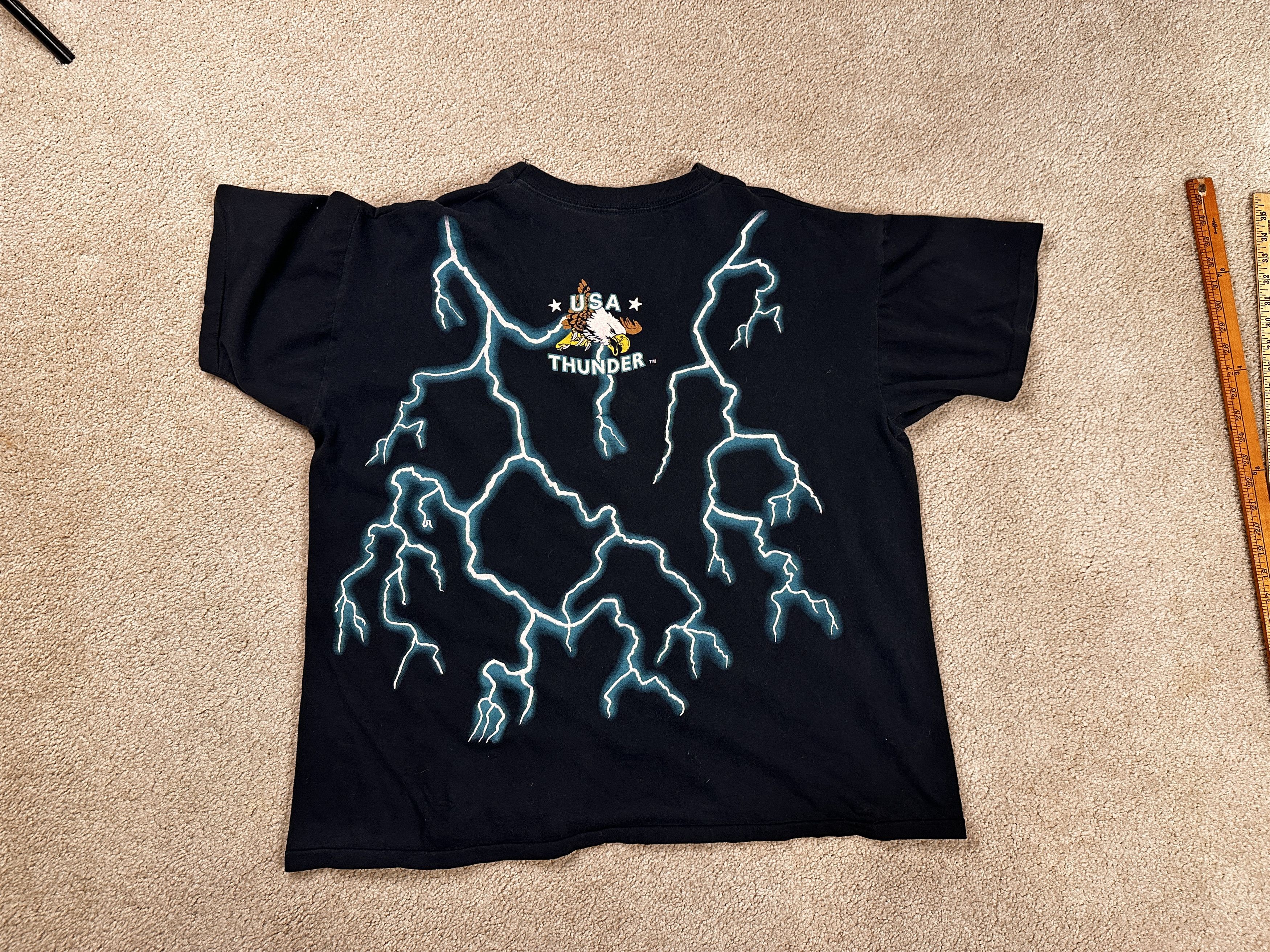 Other Vintage USA Thunder Lightning Native Wolf AOP T-Shirt XXL Size US XXL / EU 58 / 5 - 8 Thumbnail