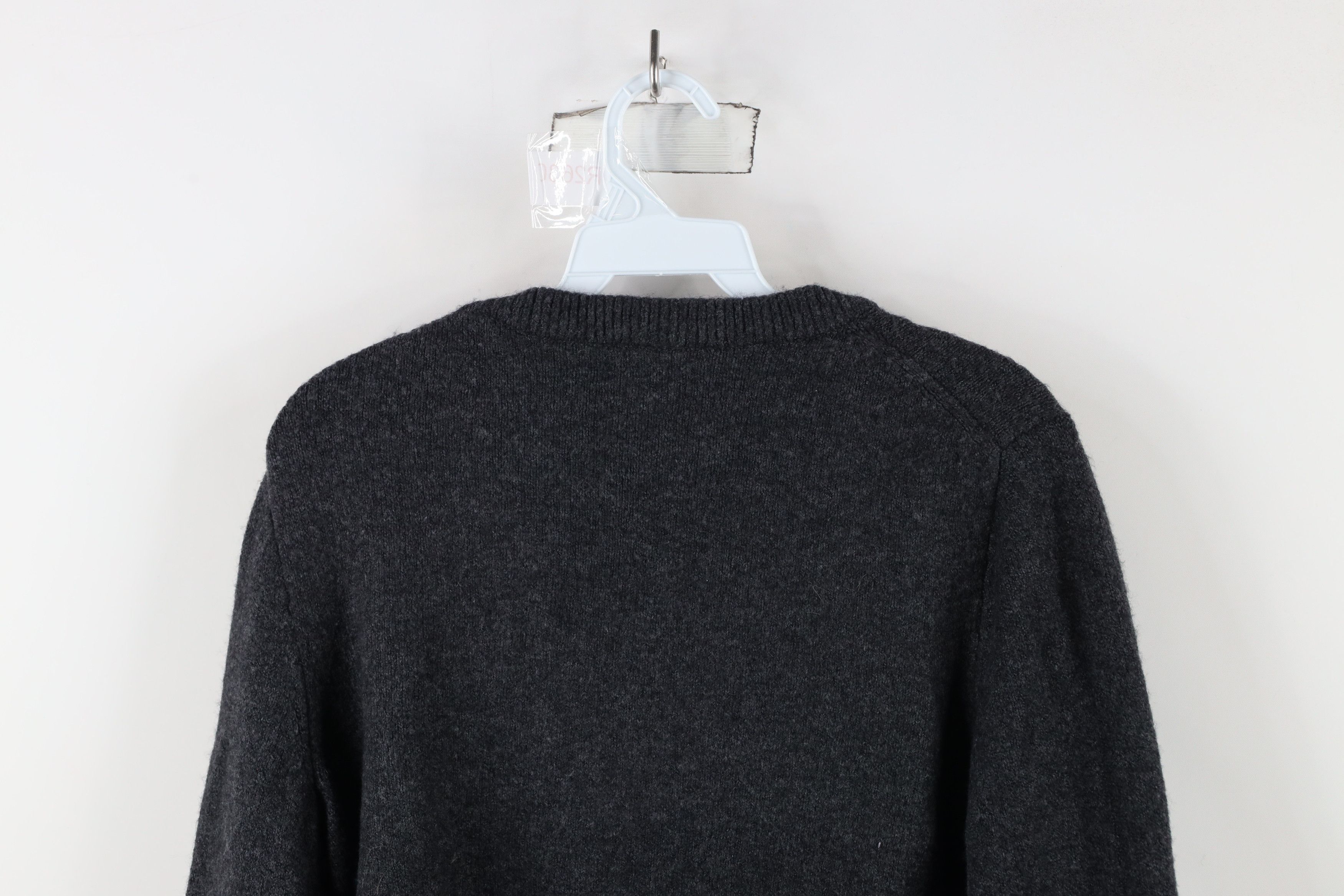 Madewell × Vintage Madewell Yarn Wool Blend Knit Dashwood V-Neck Sweater Gray Size M / US 6-8 / IT 42-44 - 8 Thumbnail