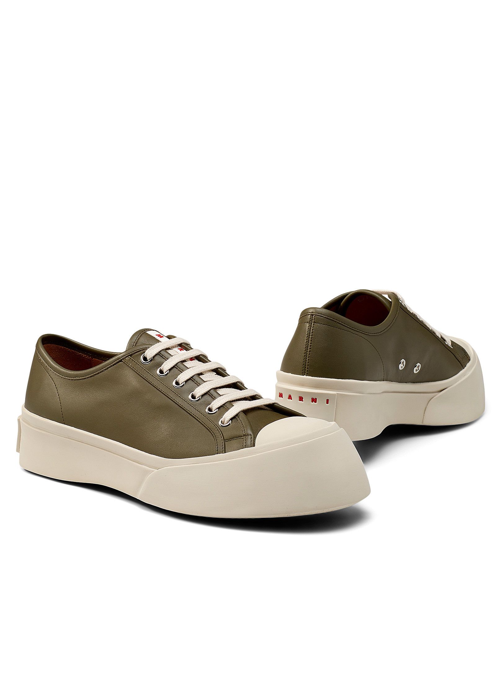 Marni $790 FW21 Pablo Leather Sneakers w/ chunky platform sole Size US 9 / EU 42 - 1 Thumbnail