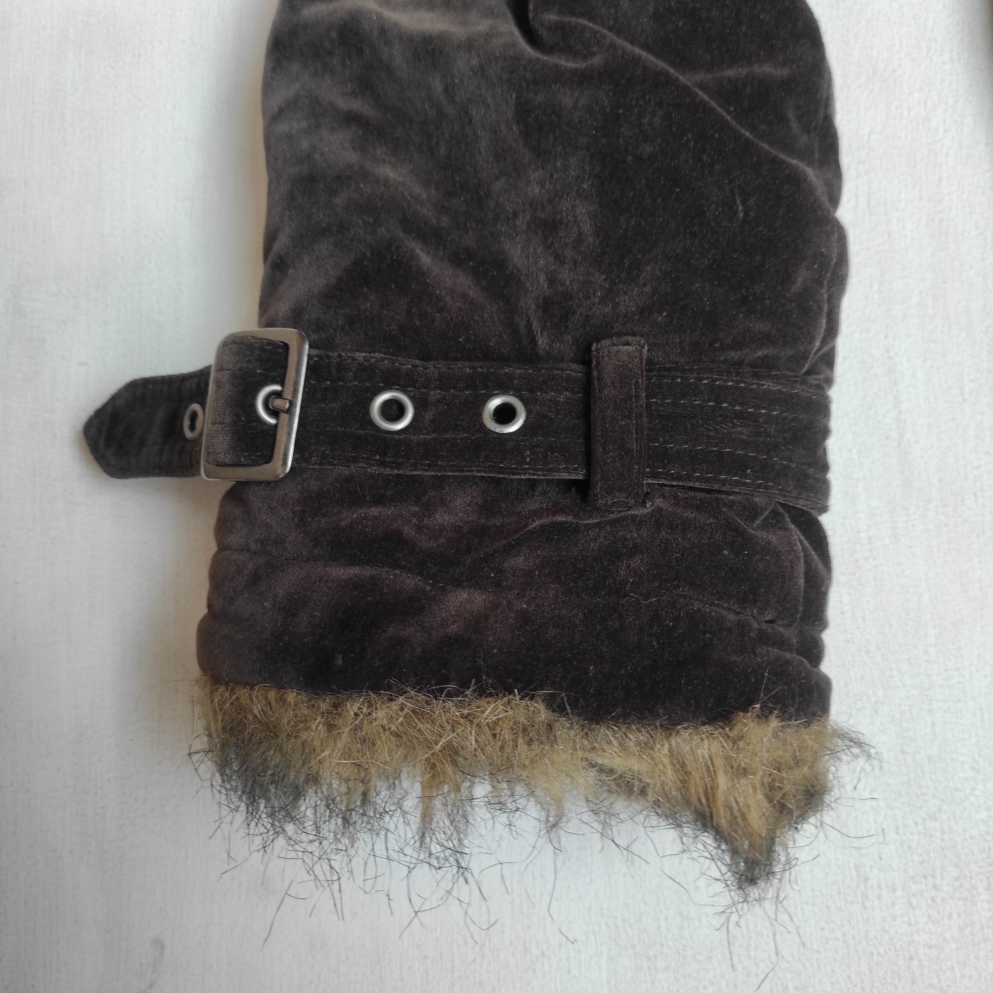 14th Addiction Bernings Sho Faux Fur Shearling Bondage Velvet Jacket Size US M / EU 48-50 / 2 - 7 Thumbnail