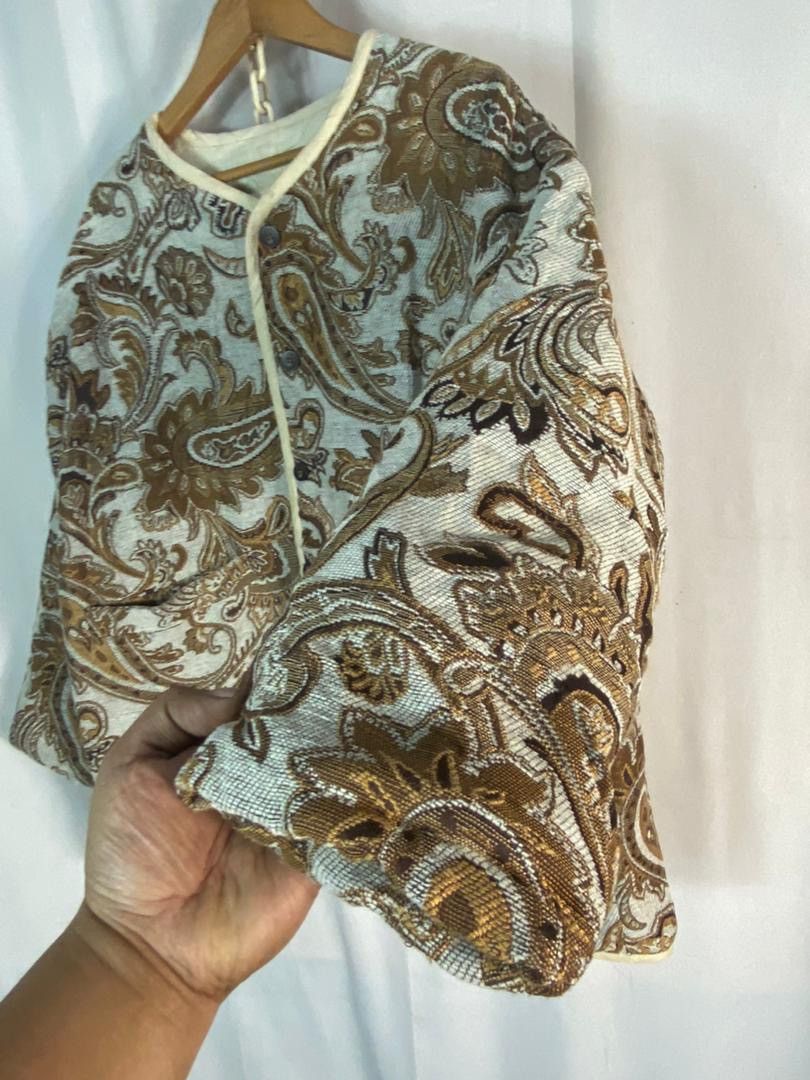 Japanese Brand Unisex🔥 tree cafe embroidered fullprint button up jacket Size L / US 10 / IT 46 - 2 Thumbnail