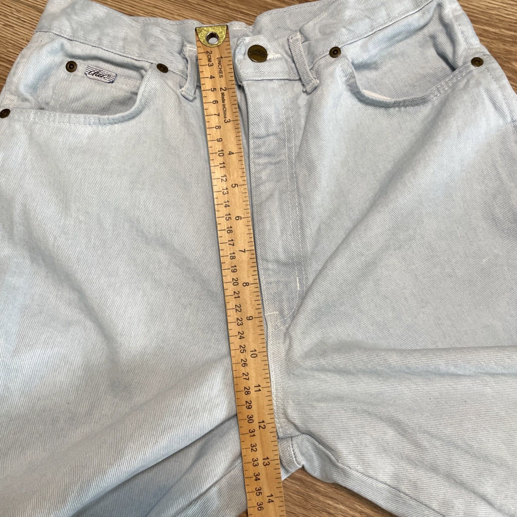 Vintage VINTAGE CHIC Jeans Womens Tall Size 13 Mom High Rise Denim Light Wash Blue Size 34" / US 12 / IT 48 - 5 Thumbnail