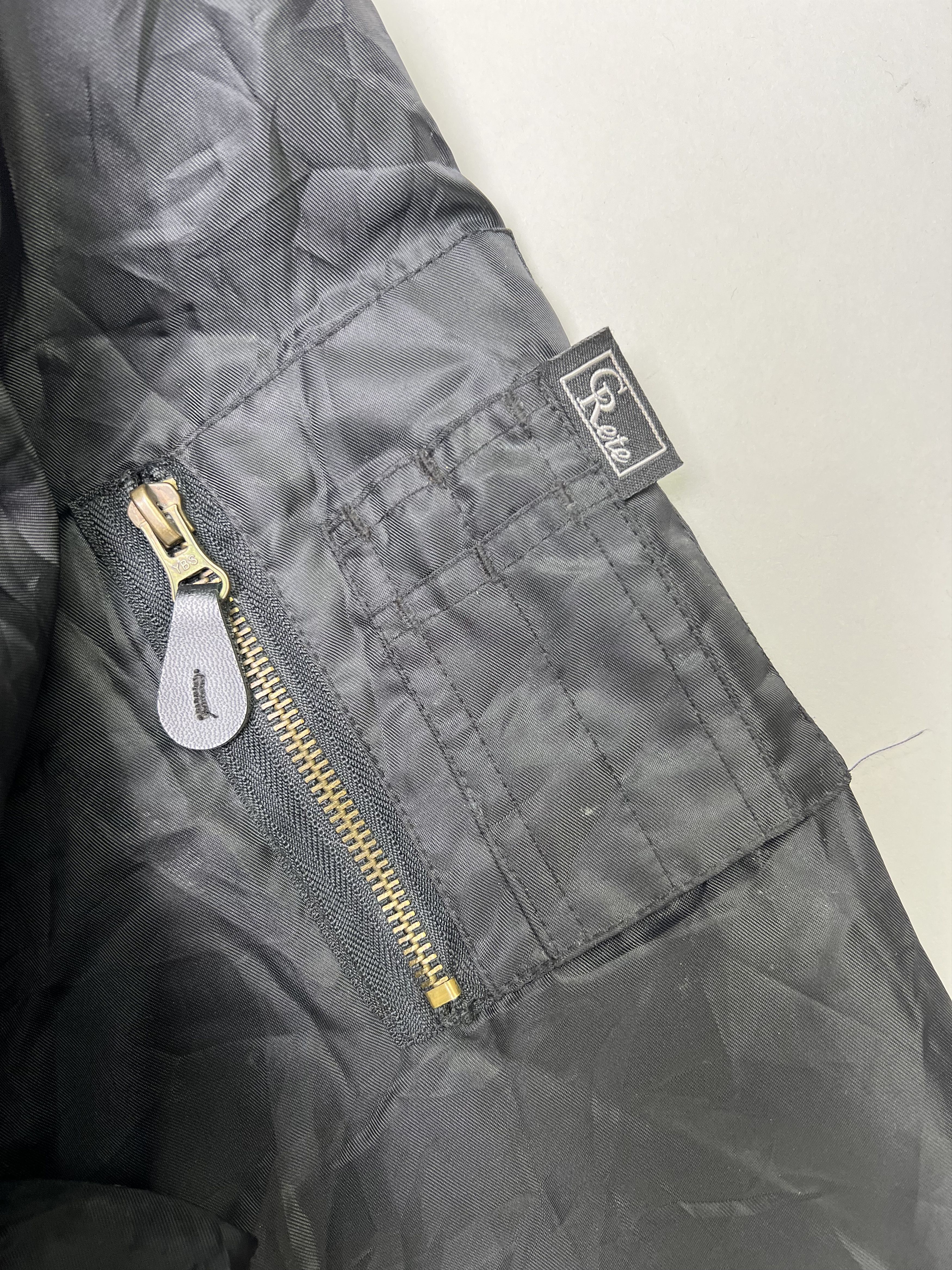Vintage VINTAGE BOMBER MA-1 JACKET BLACK 3XL Size US XXL / EU 58 / 5 - 5 Thumbnail
