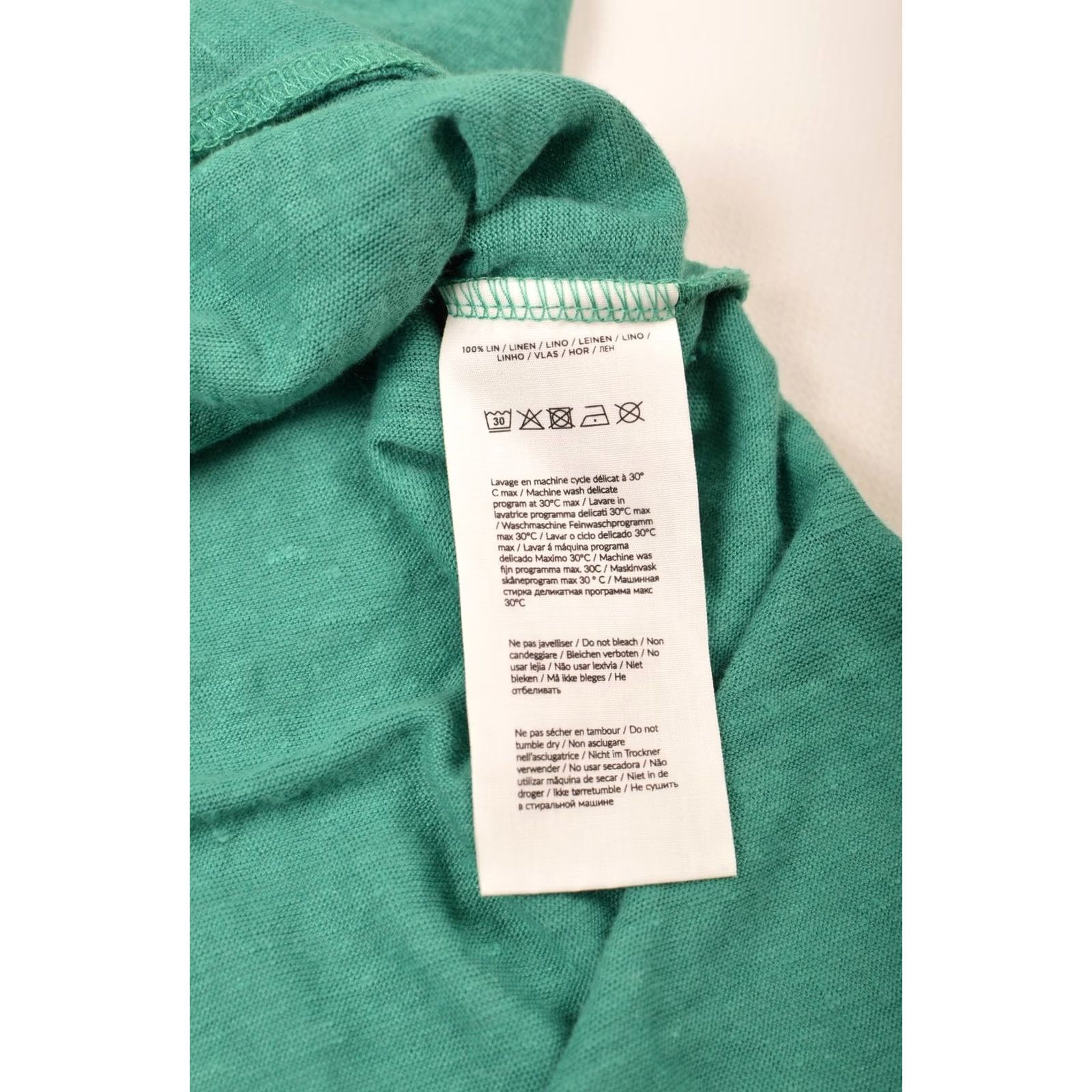 Vintage Notshy Cashmere Green Linen Button Shirt Blouse Size S Womens Size S / US 4 / IT 40 - 6 Thumbnail