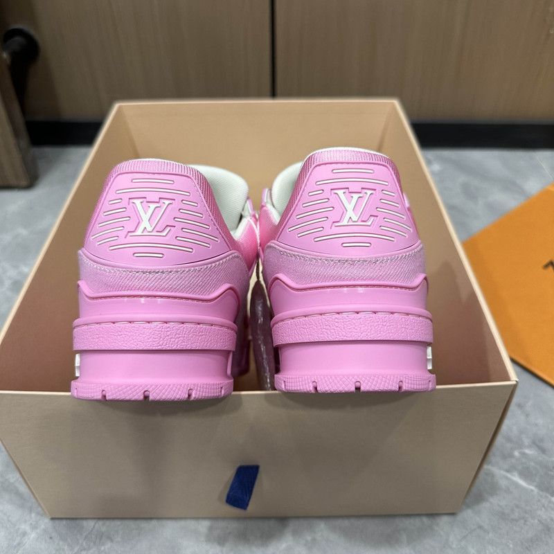 Louis Vuitton Louis Vuitton Pink Trainer Low-Top Sneakers - Size US 7 / EU 40 - 3 Thumbnail