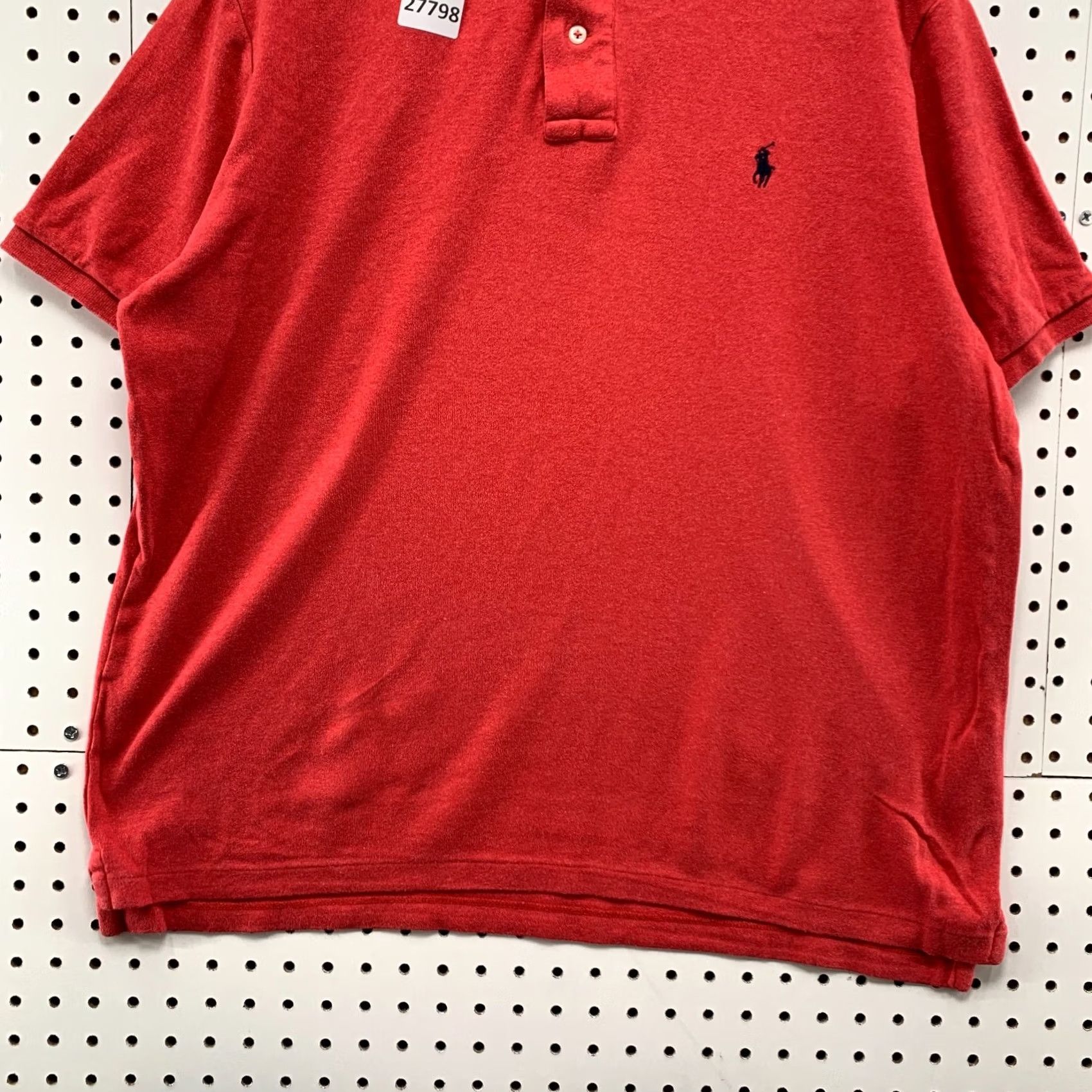 Polo Ralph Lauren Polo Ralph Lauren Shirt Red Black Pony Mens Large Short Sleeve Collared Size US L / EU 52-54 / 3 - 6 Thumbnail
