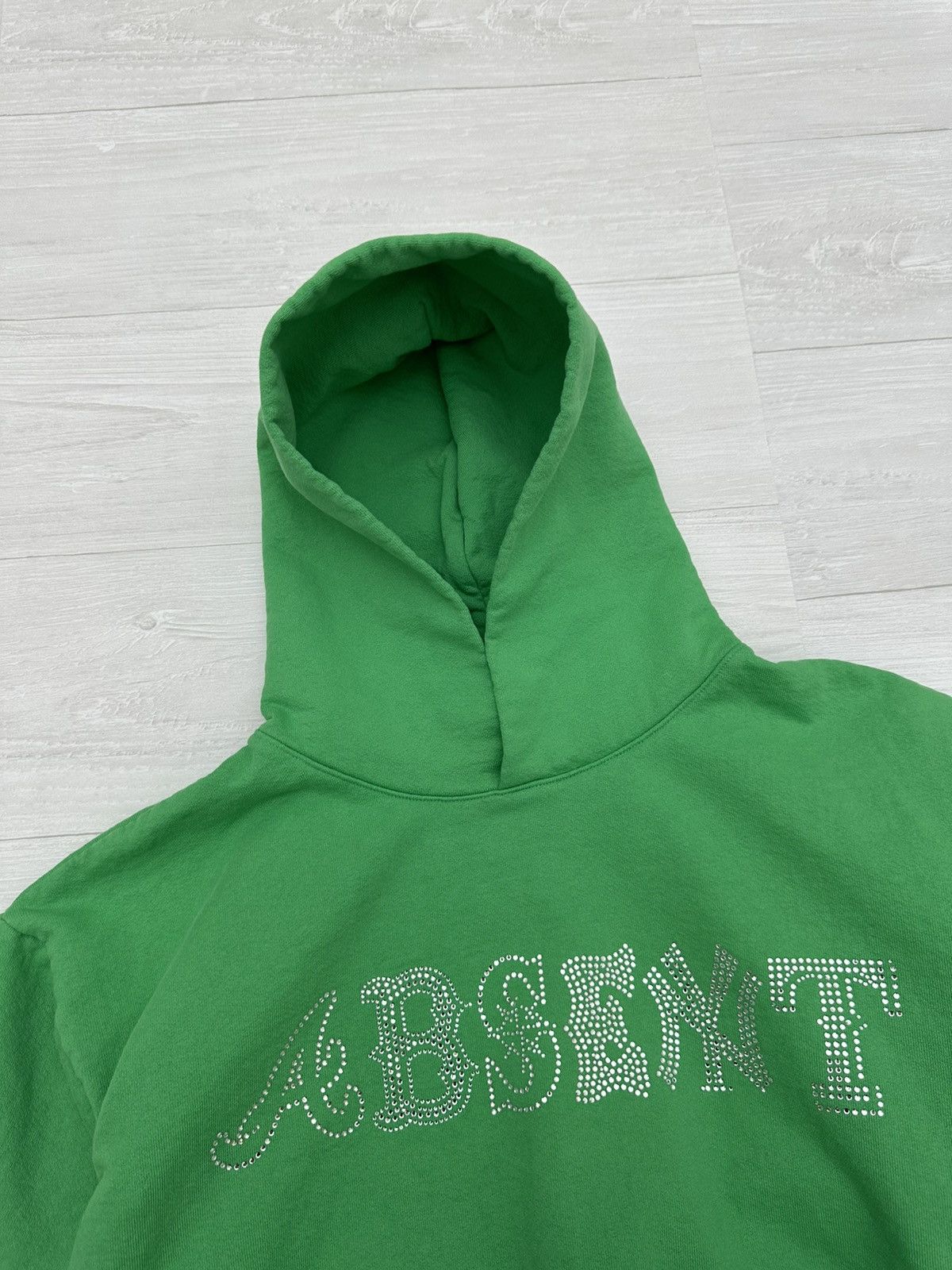 Absent RARE OG Absent Rhinestone Logo Heavyweight Logo Hoodie XL Size US XL / EU 56 / 4 - 5 Thumbnail