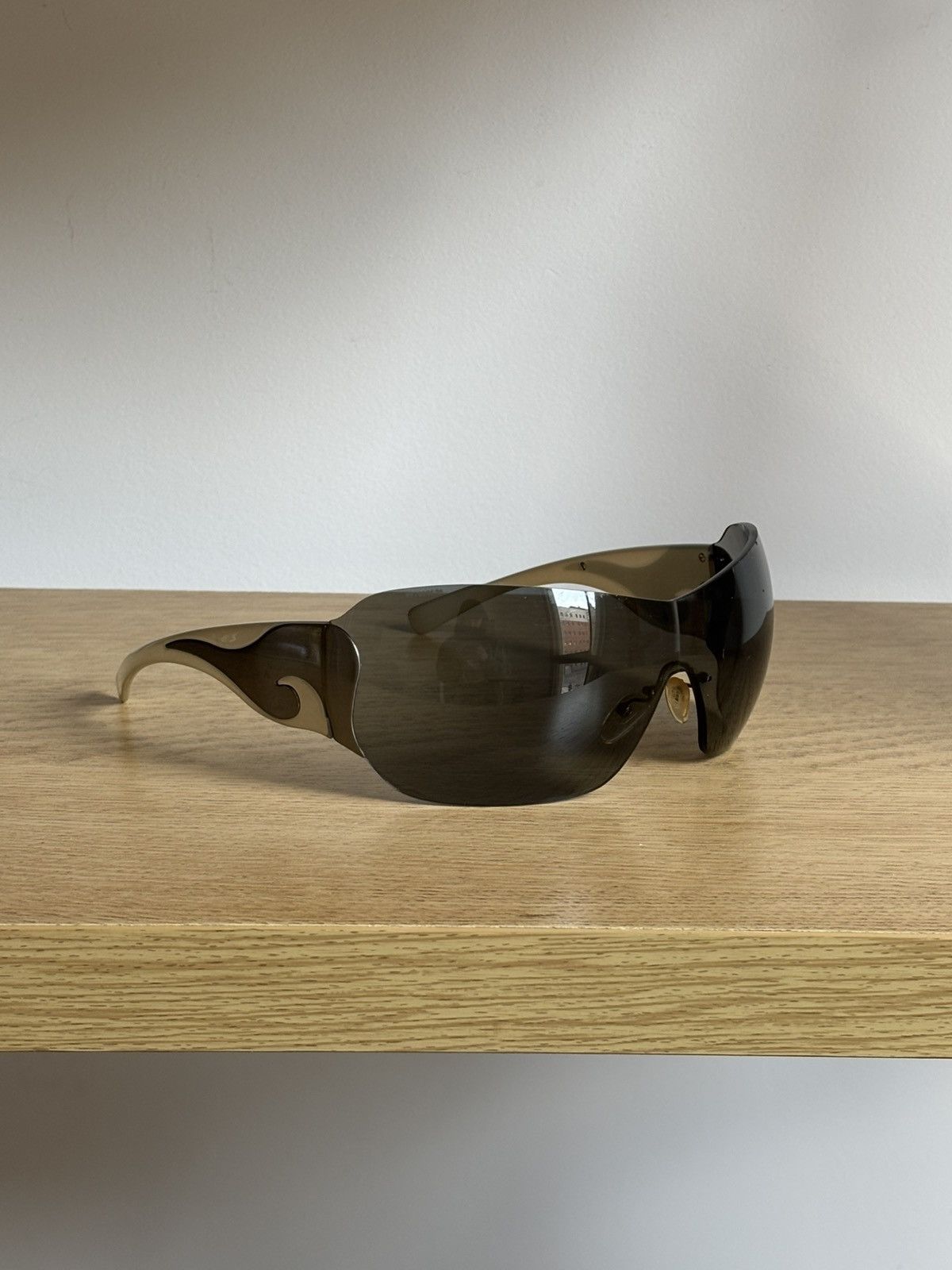 Prada PRADA Sunglasses Flame 2004 Star Mask Fire Chrome Silver Size ONE SIZE - 4 Thumbnail