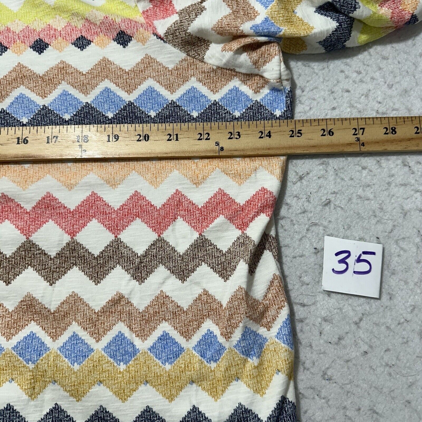 Other Rafaella 1X Chevron Striped Lightweight Sweater Knit Top Size XL / US 12-14 / IT 48-50 - 8 Thumbnail