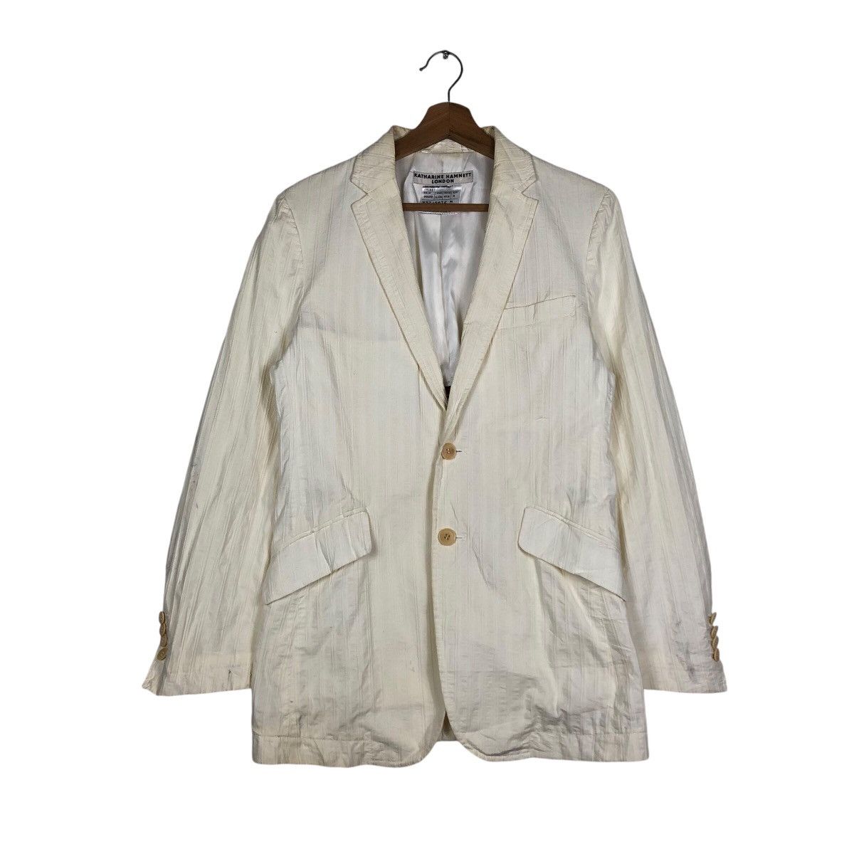 Japanese Brand × Katharine Hamnett London 📌Vintage Chore Biker Jacket Zipper Katharine Hamnett Size US M / EU 48-50 / 2 - 2 Thumbnail