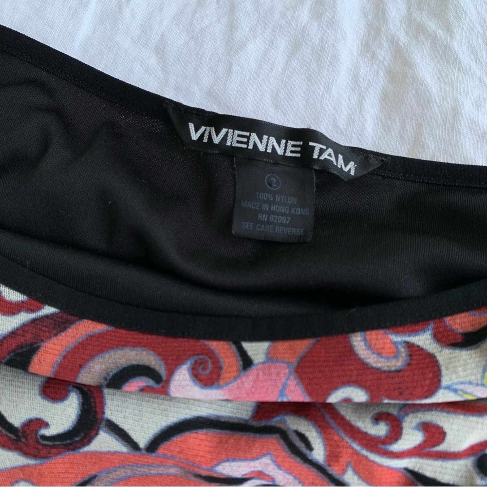 Vivienne Tam Vintage Vivienne Tam Mesh Black Print Knee Skirt 90s Y2K Size 27" / US 4 / IT 40 - 3 Thumbnail