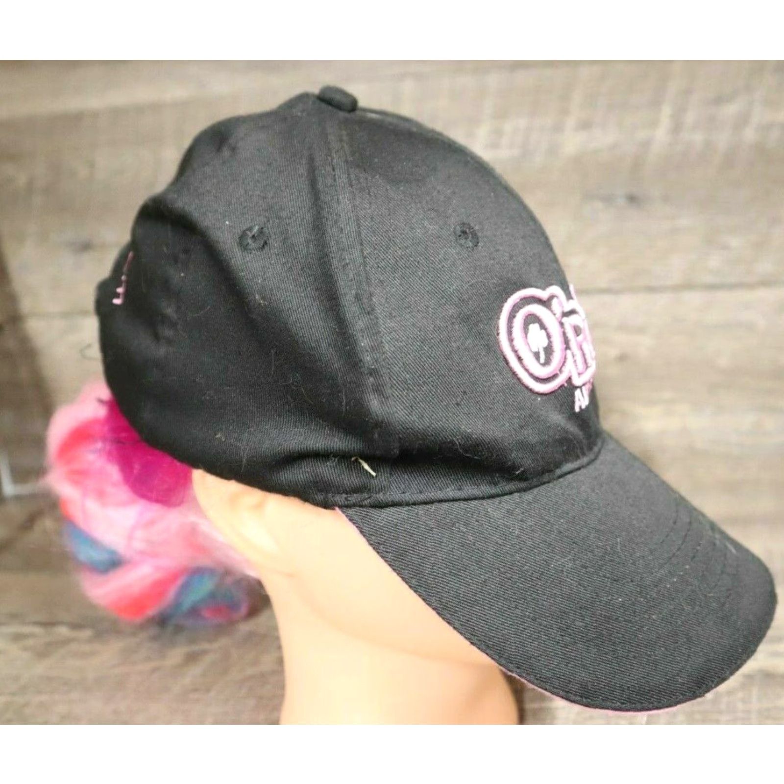 Pinko O'Reilly Baseball Cap Shirt Womens Hat Black Pink Cars Auto Parts Embroidery on front Strapback Adjustable Size ONE SIZE - 2 Thumbnail