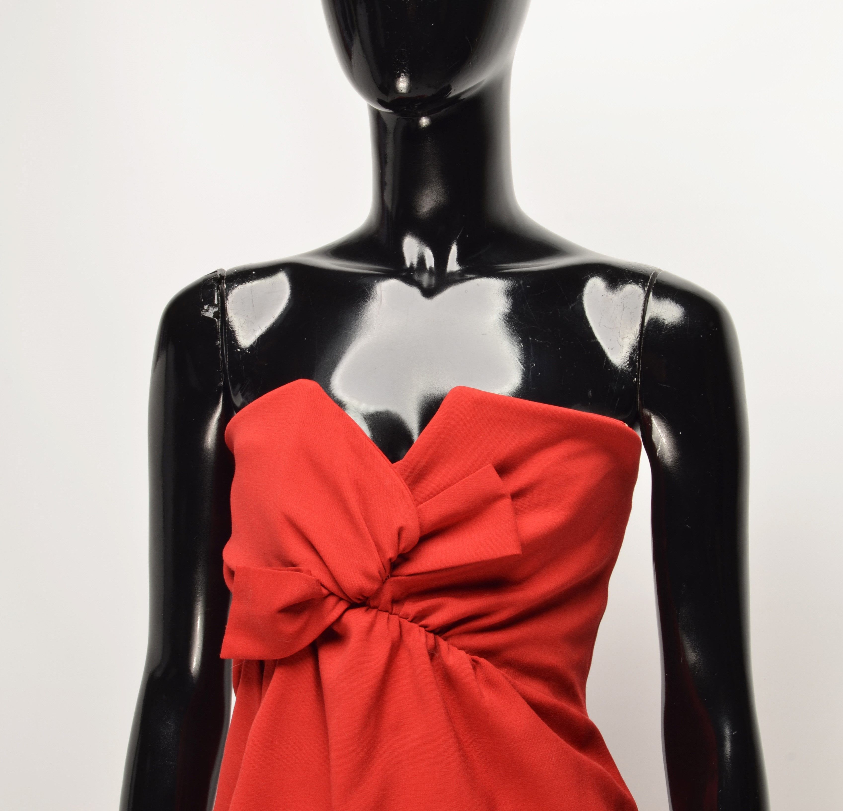 Dsquared2 Dsquared2 Wool Strapless Mini Corset Dress Size M / US 6-8 / IT 42-44 - 2 Thumbnail